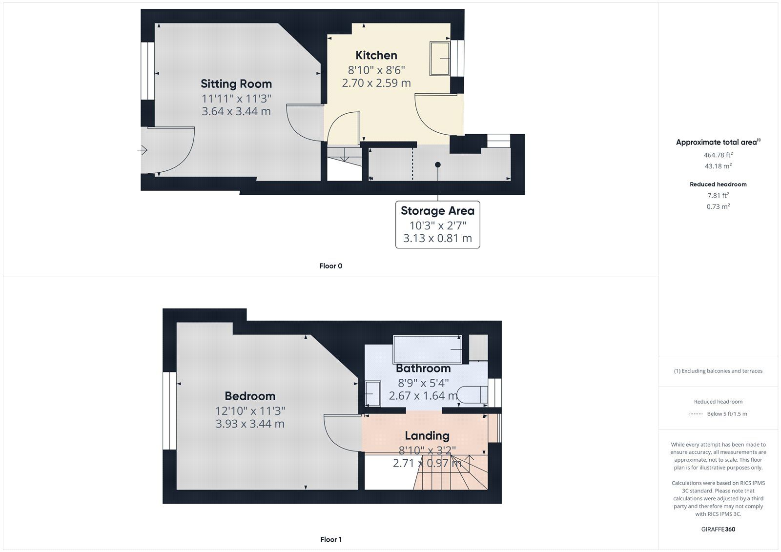 Floorplan of 1 bedroom Mid Terrace House for sale, High Street, Midsomer Norton, Somerset, BA3