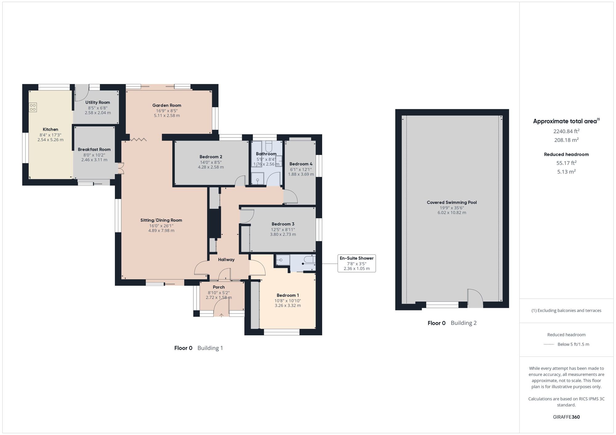 Floorplan of 4 bedroom Detached Bungalow for sale, Charlton Road, Midsomer Norton, Somerset, BA3