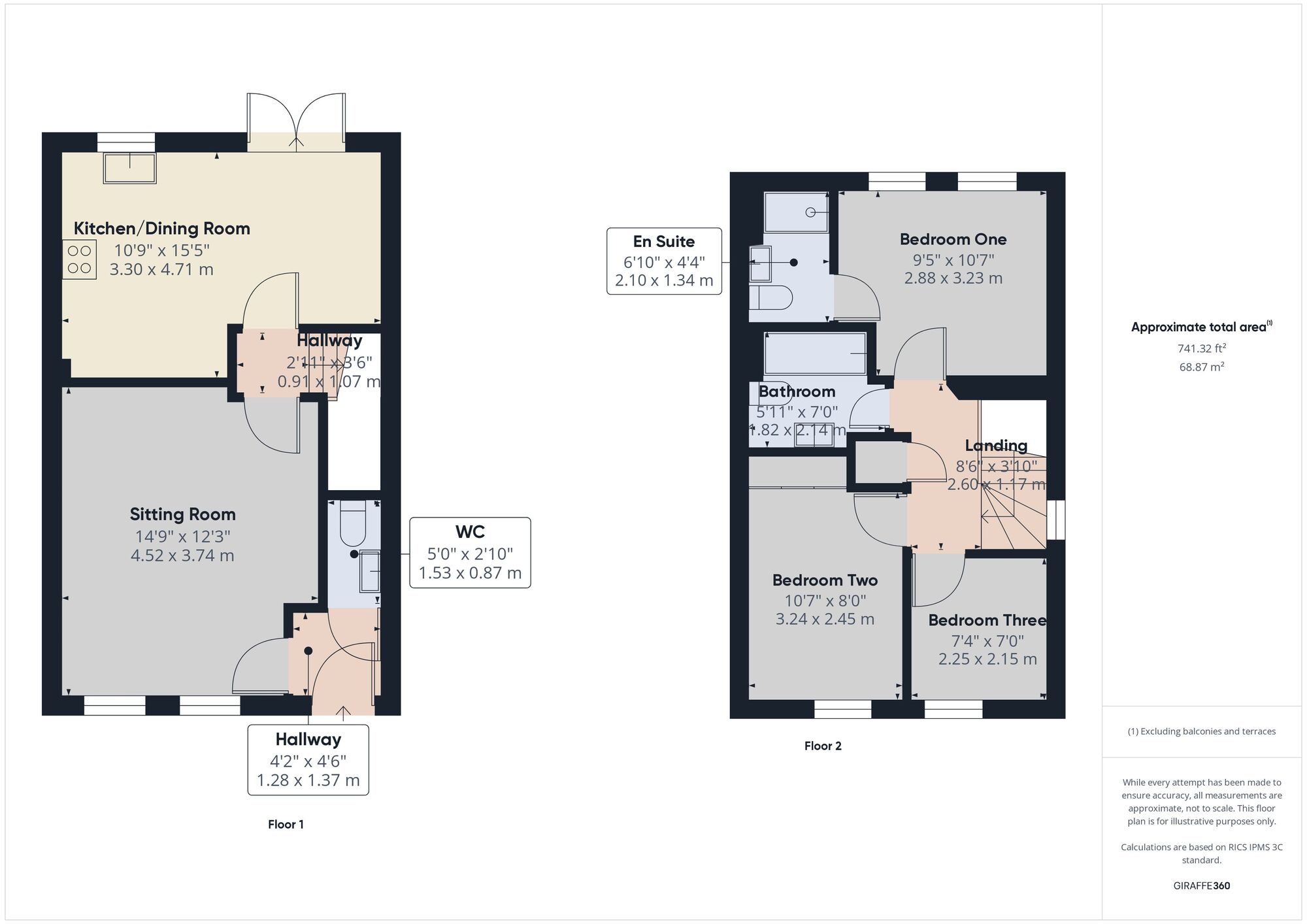 Floorplan of 3 bedroom Semi Detached House for sale, Wellow Lane, Peasedown St. John, Somerset, BA2