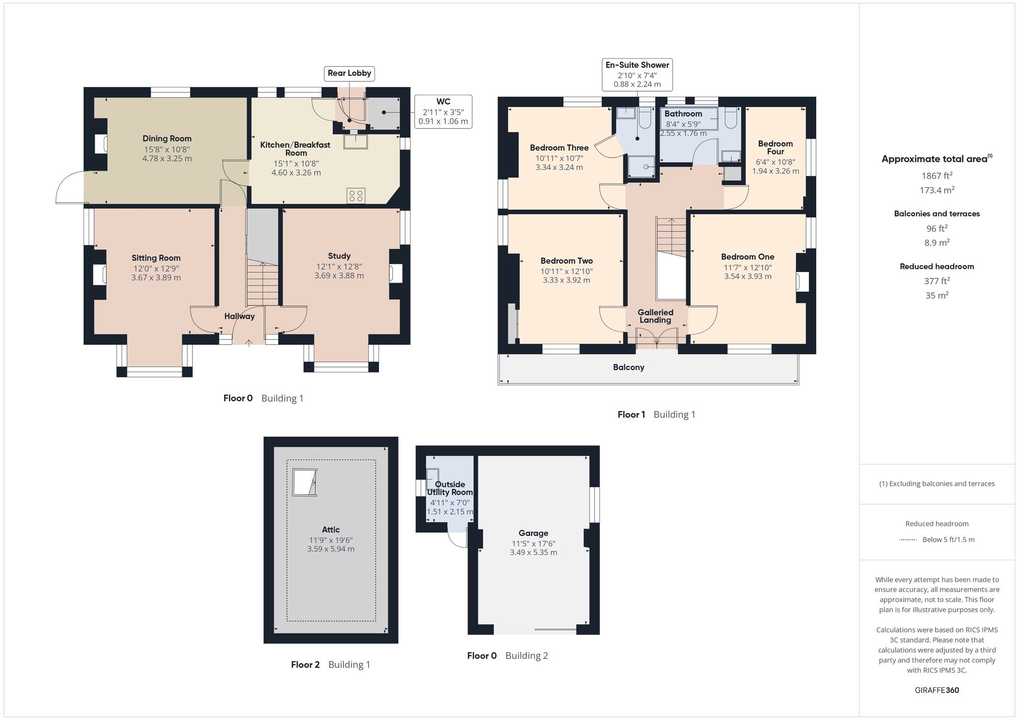 Floorplan of 4 bedroom Detached House for sale, Ham Lane, Paulton, Somerset, BS39