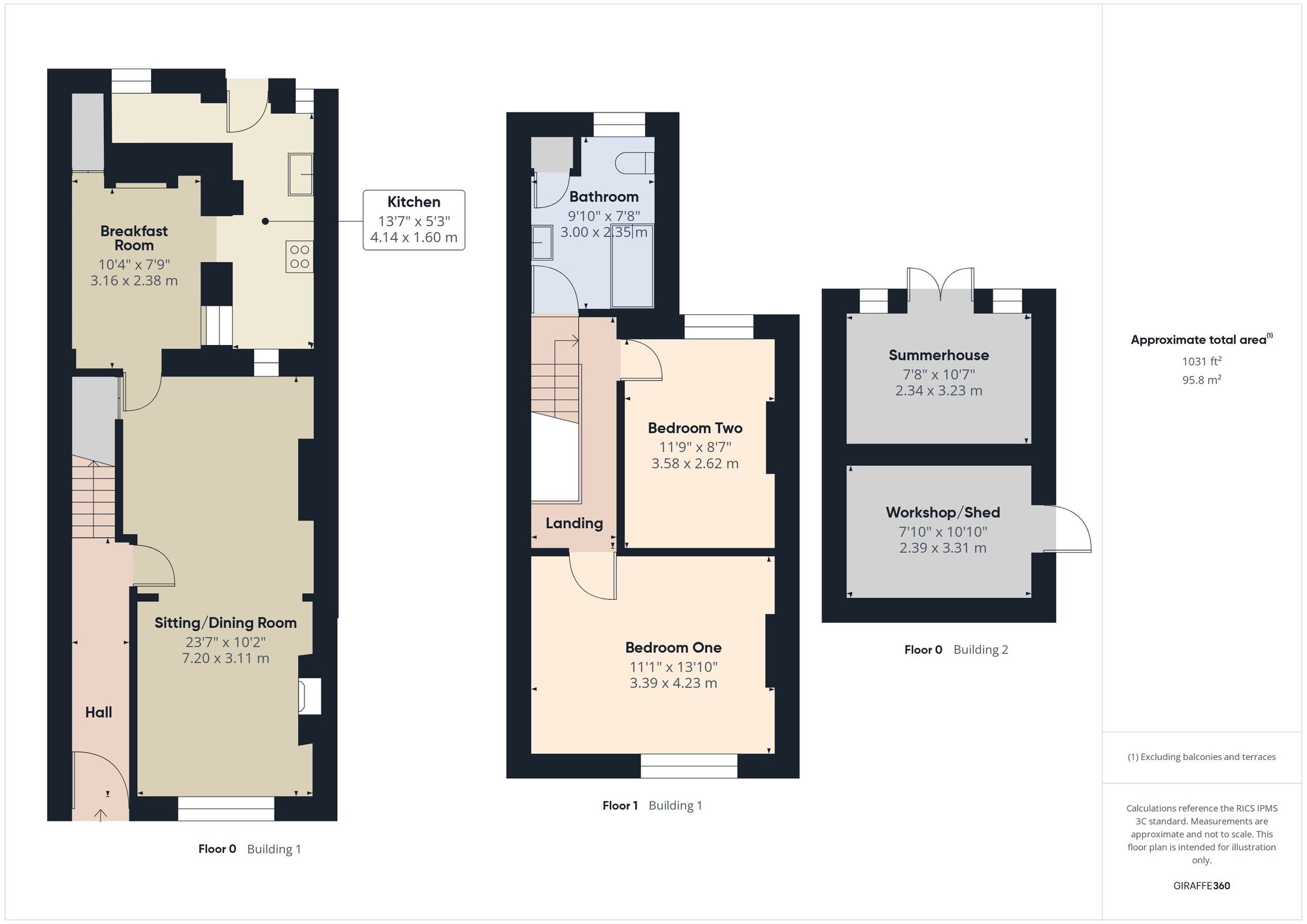Floorplan of 2 bedroom Mid Terrace House for sale, Lansdown View, Timsbury, Somerset, BA2