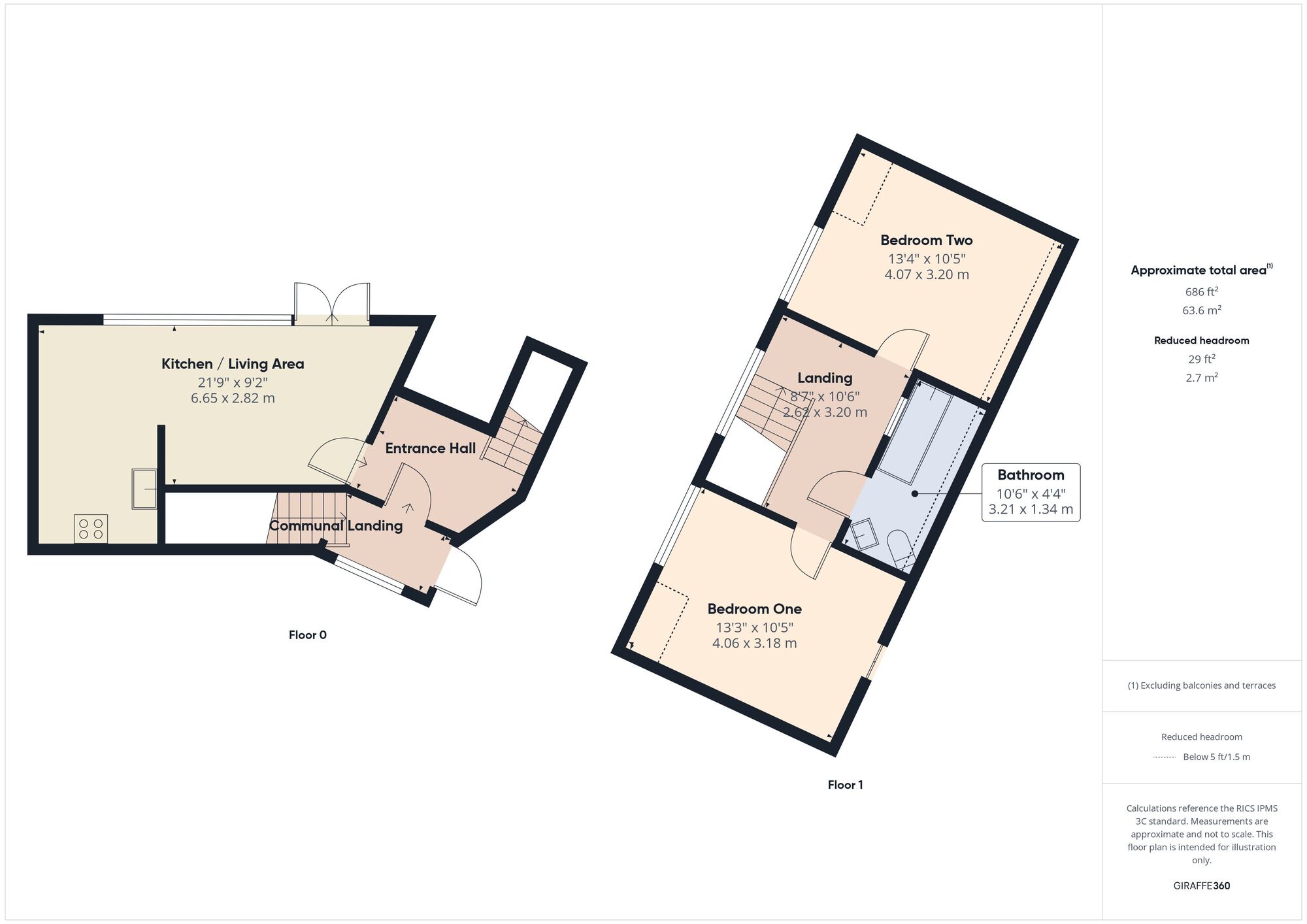 Floorplan of 2 bedroom  Flat for sale, Stanley Court, Midsomer Norton, Somerset, BA3