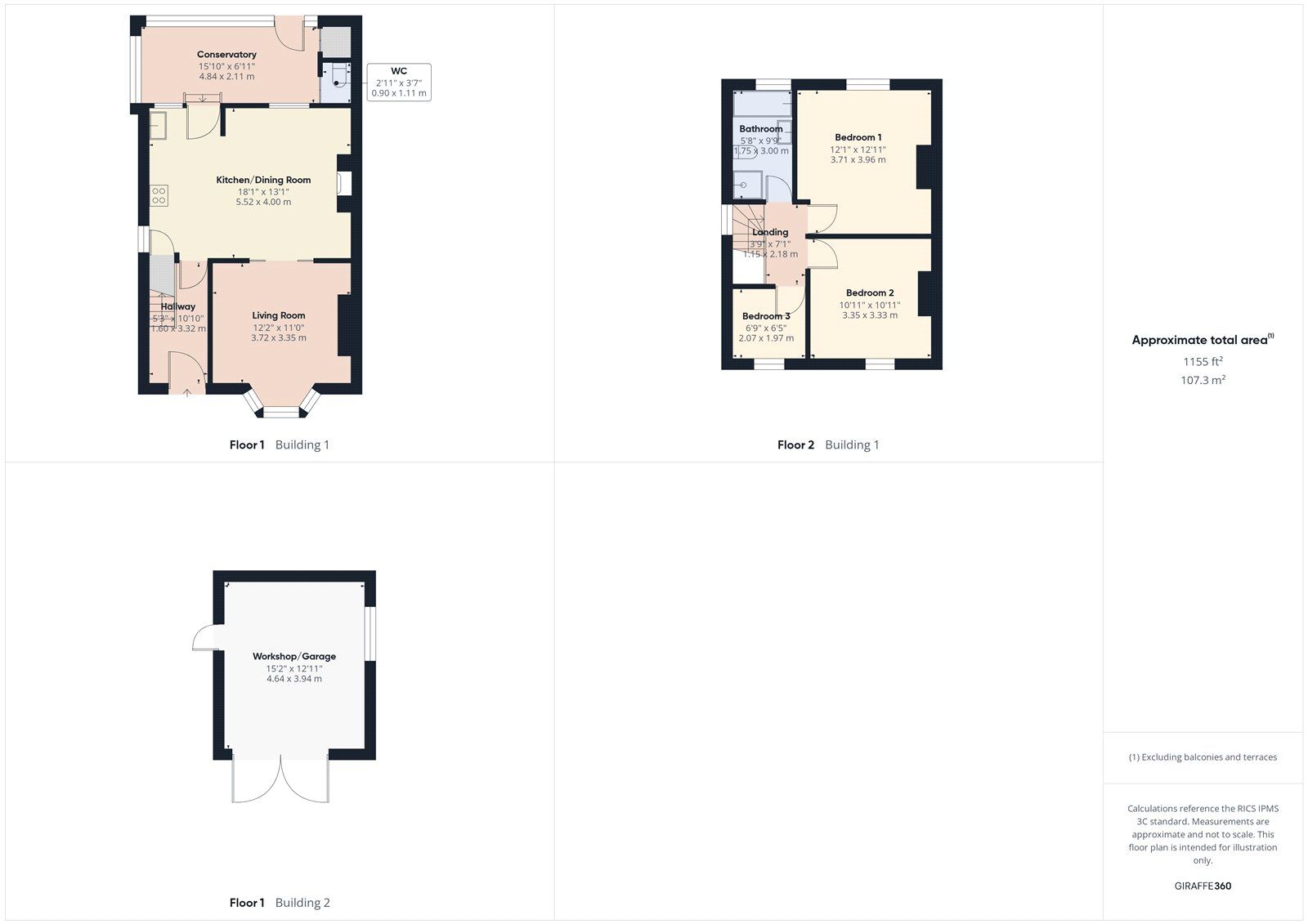 Floorplan of 3 bedroom Detached House for sale, North Road, Midsomer Norton, Somerset, BA3