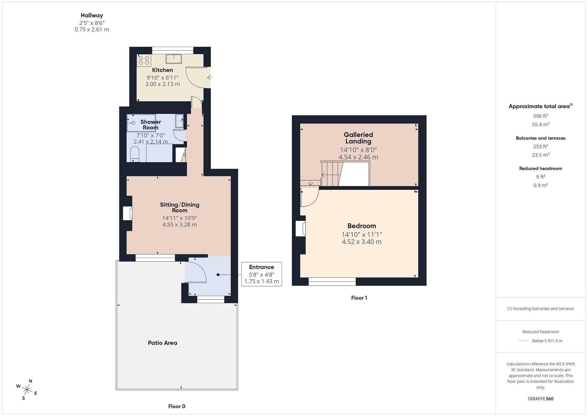 Floorplan of 1 bedroom Mid Terrace House to rent, Parkway, Camerton, Somerset, BA2