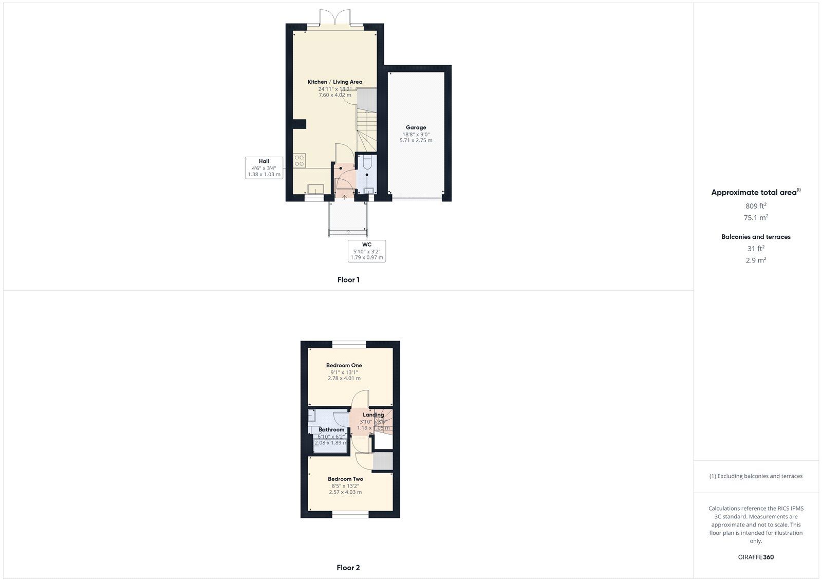 Floorplan of 2 bedroom End Terrace House for sale, Gravure Close, Paulton, Somerset, BS39