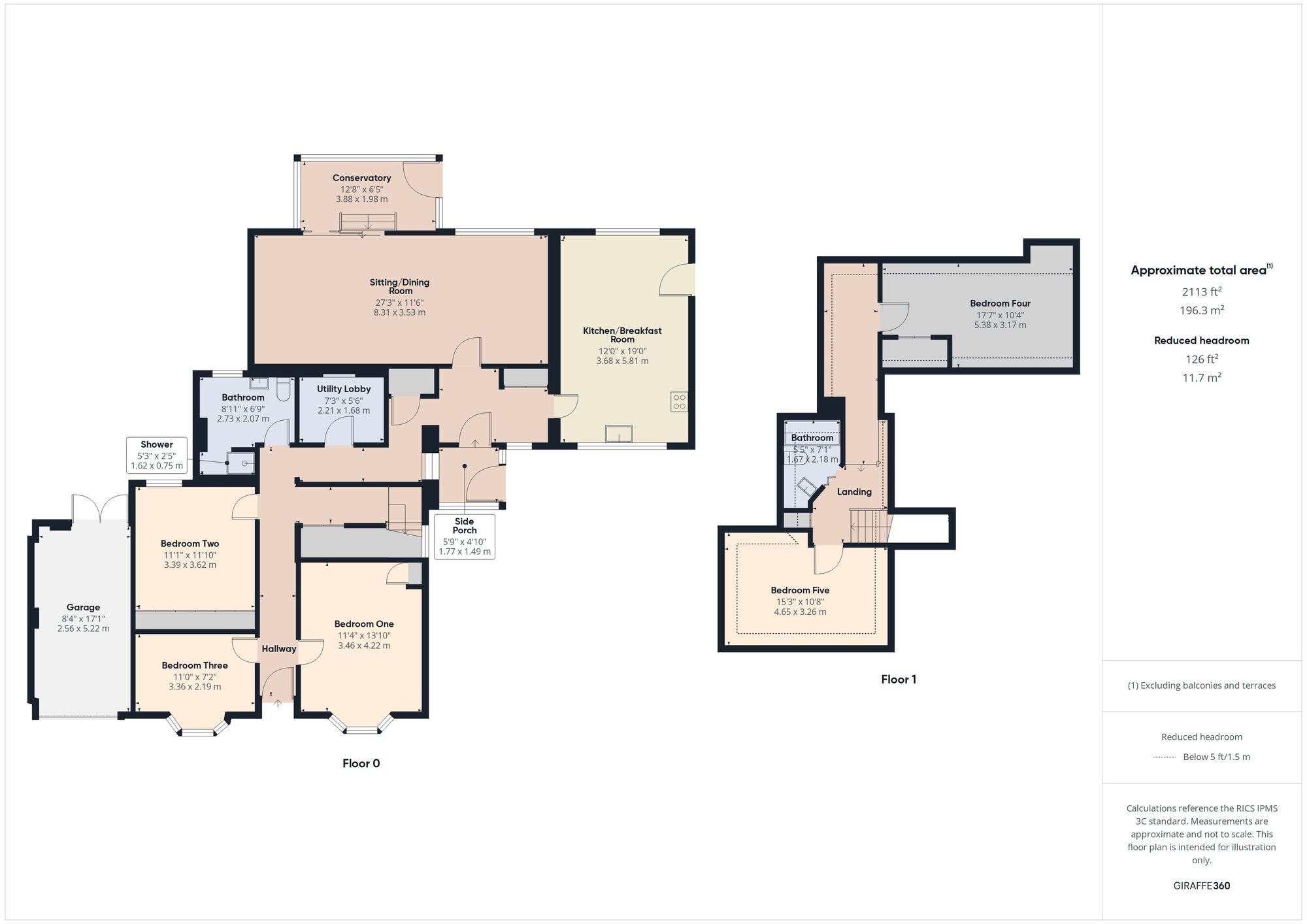 Floorplan of 5 bedroom Detached Bungalow for sale, Eckweek Road, Peasedown St. John, Somerset, BA2