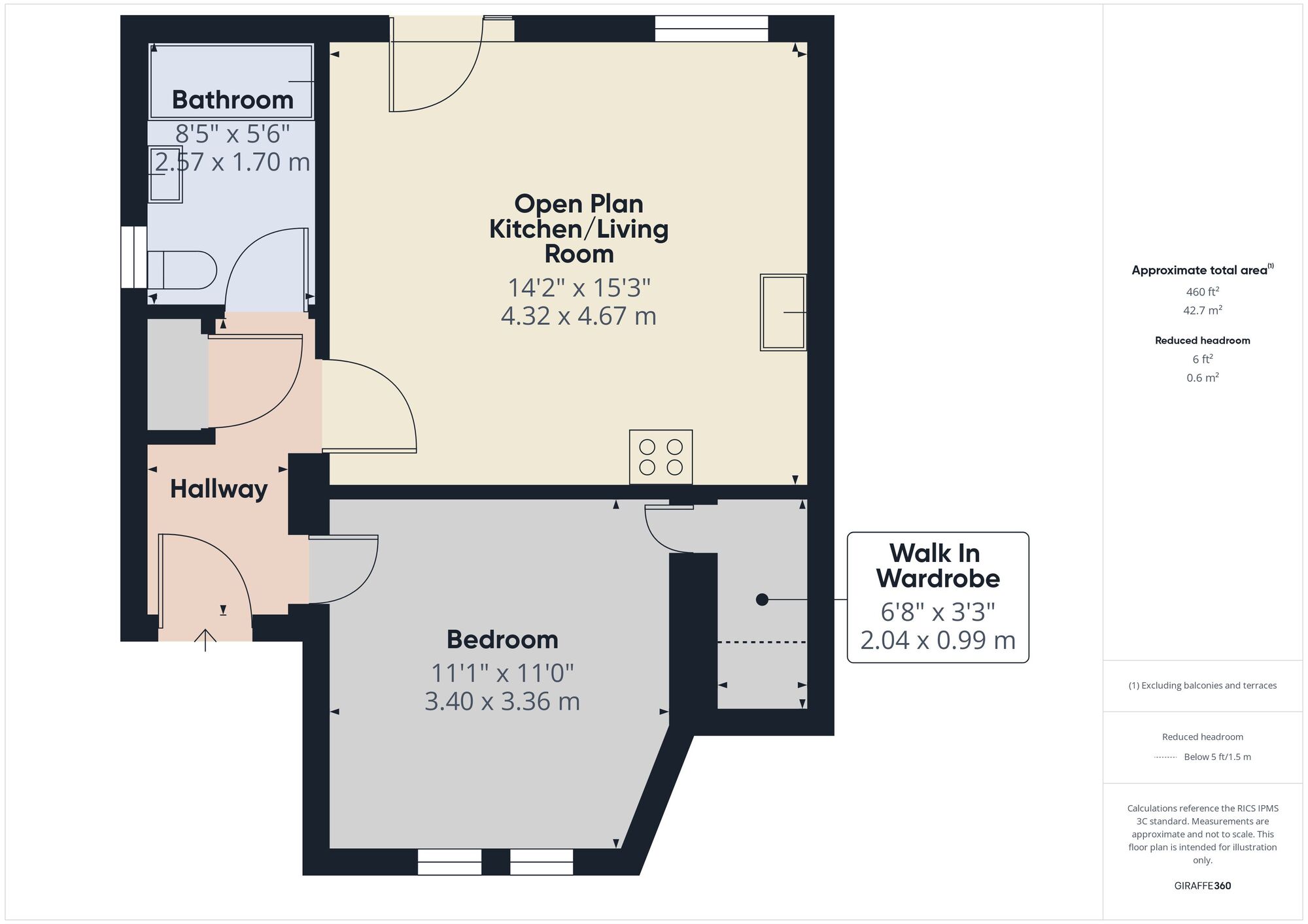 Floorplan of 1 bedroom  Flat for sale, Brook Road, Bath, Somerset, BA2