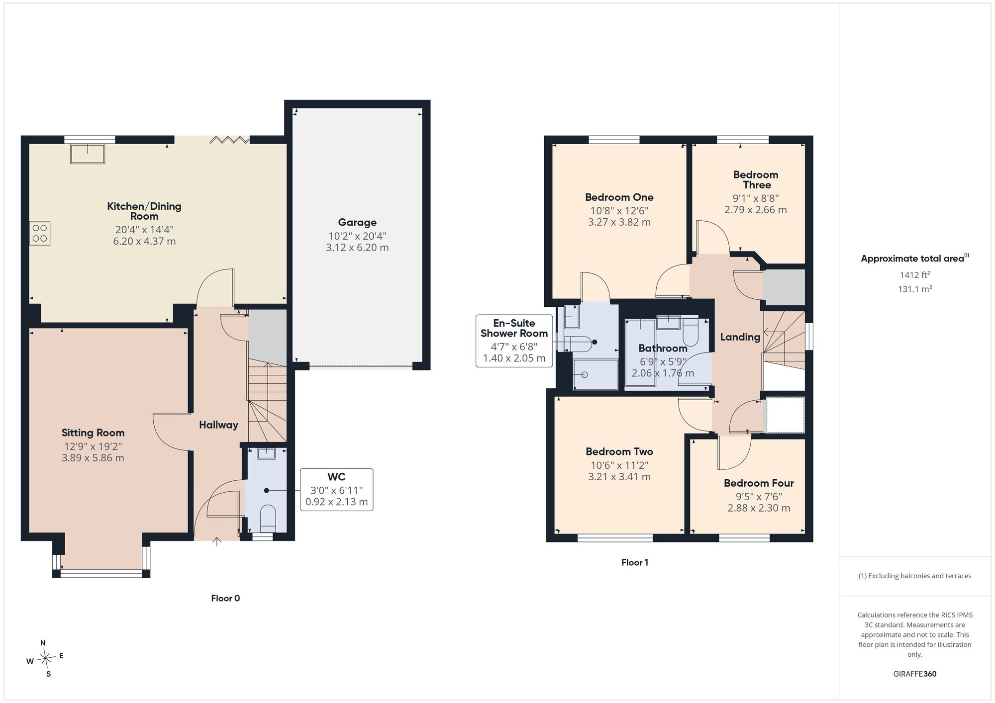 Floorplan of 4 bedroom Detached House for sale, Nelson Ward Drive, Radstock, Somerset, BA3