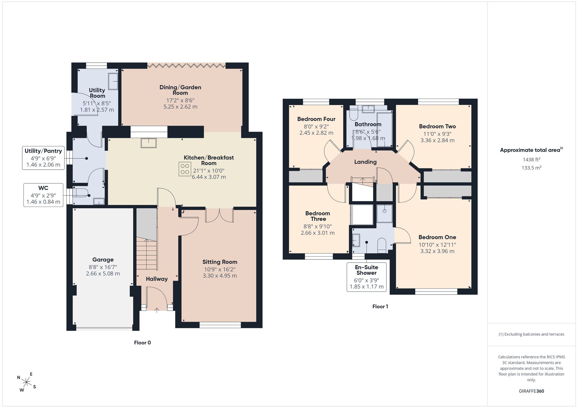 Floorplan of 4 bedroom Detached House for sale, Sheppards Walk, Chilcompton, Somerset, BA3