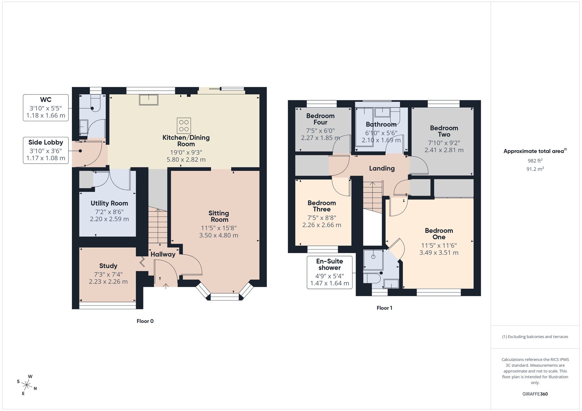 Floorplan of 4 bedroom Detached House to rent, Frenchfield Road, Peasedown St. John, Somerset, BA2