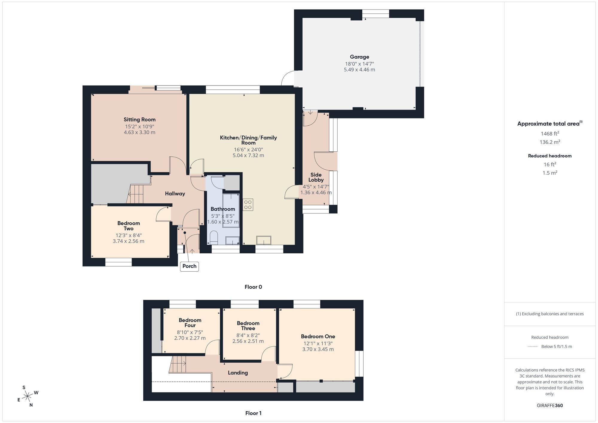 Floorplan of 4 bedroom Detached House for sale, Sunnyvale, Camerton, Somerset, BA2