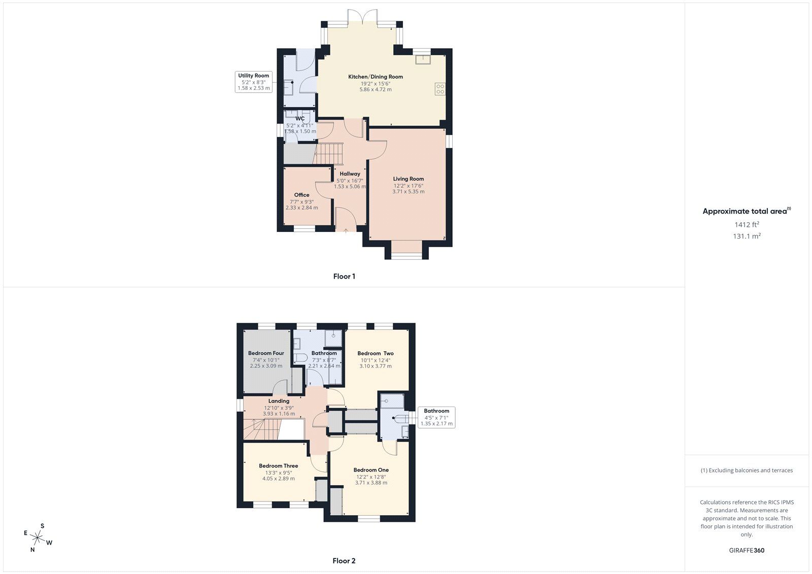 Floorplan of 4 bedroom Detached House for sale, Temple Inn Lane, Temple Cloud, Somerset, BS39