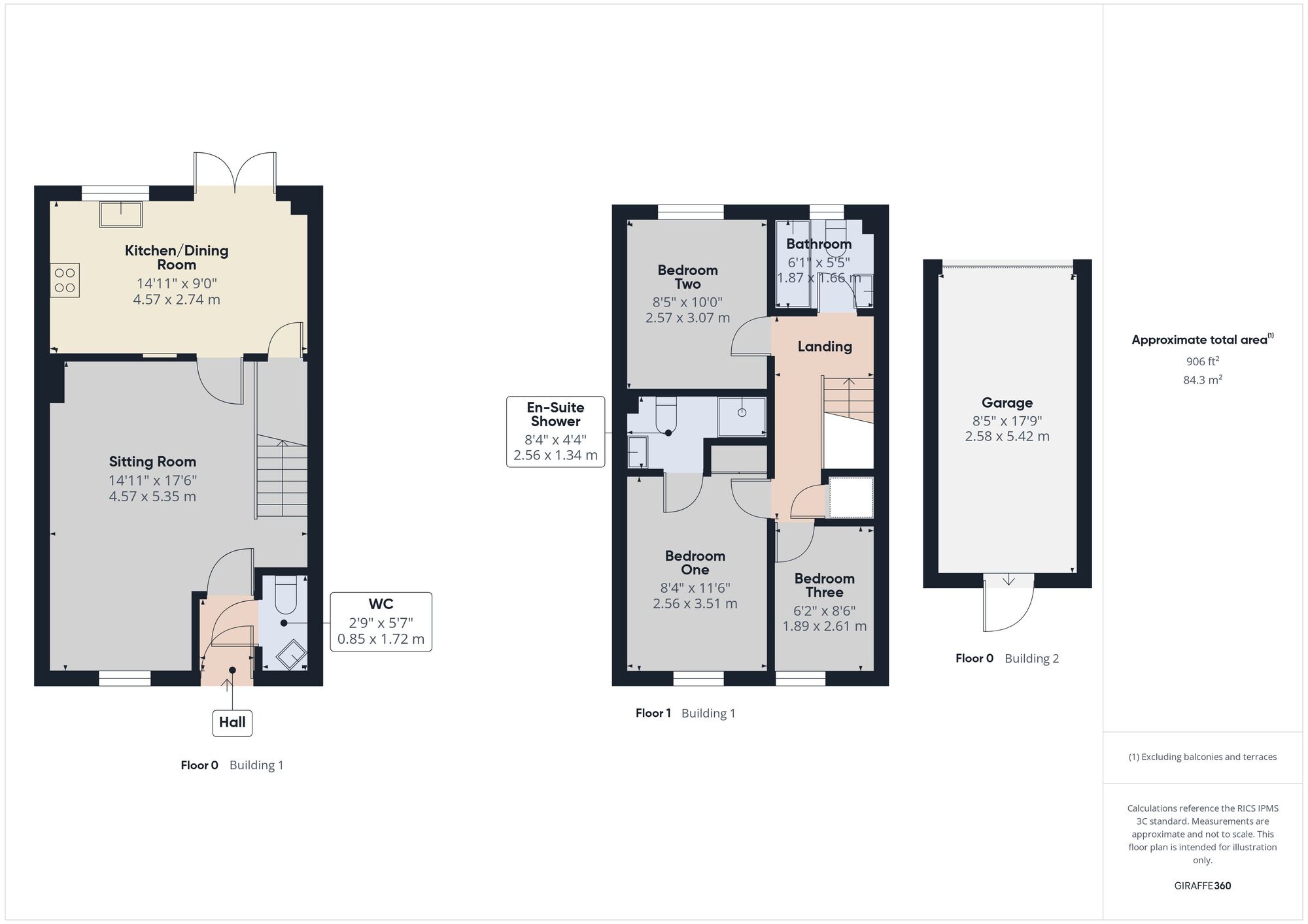 Floorplan of 3 bedroom Mid Terrace House to rent, Purnell Way, Paulton, Somerset, BS39