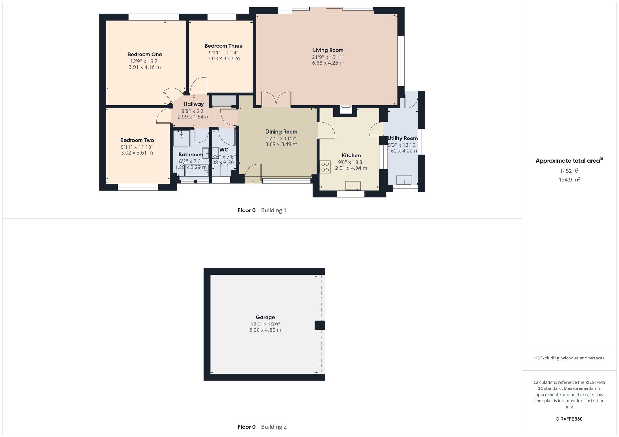 Floorplan of 3 bedroom Detached Bungalow to rent, Hoares Lane, Kilmersdon, Somerset, BA3