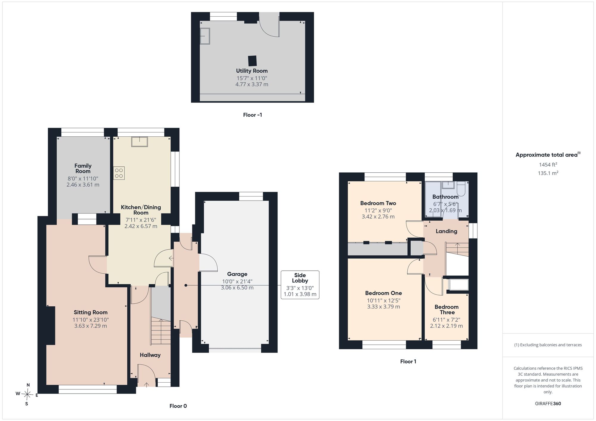 Floorplan of 3 bedroom Semi Detached House for sale, Somer Avenue, Midsomer Norton, Somerset, BA3