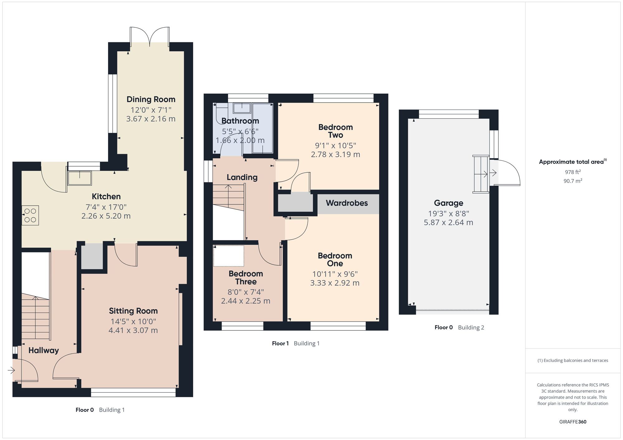 Floorplan of 3 bedroom Semi Detached House for sale, Carter Road, Paulton, Somerset, BS39