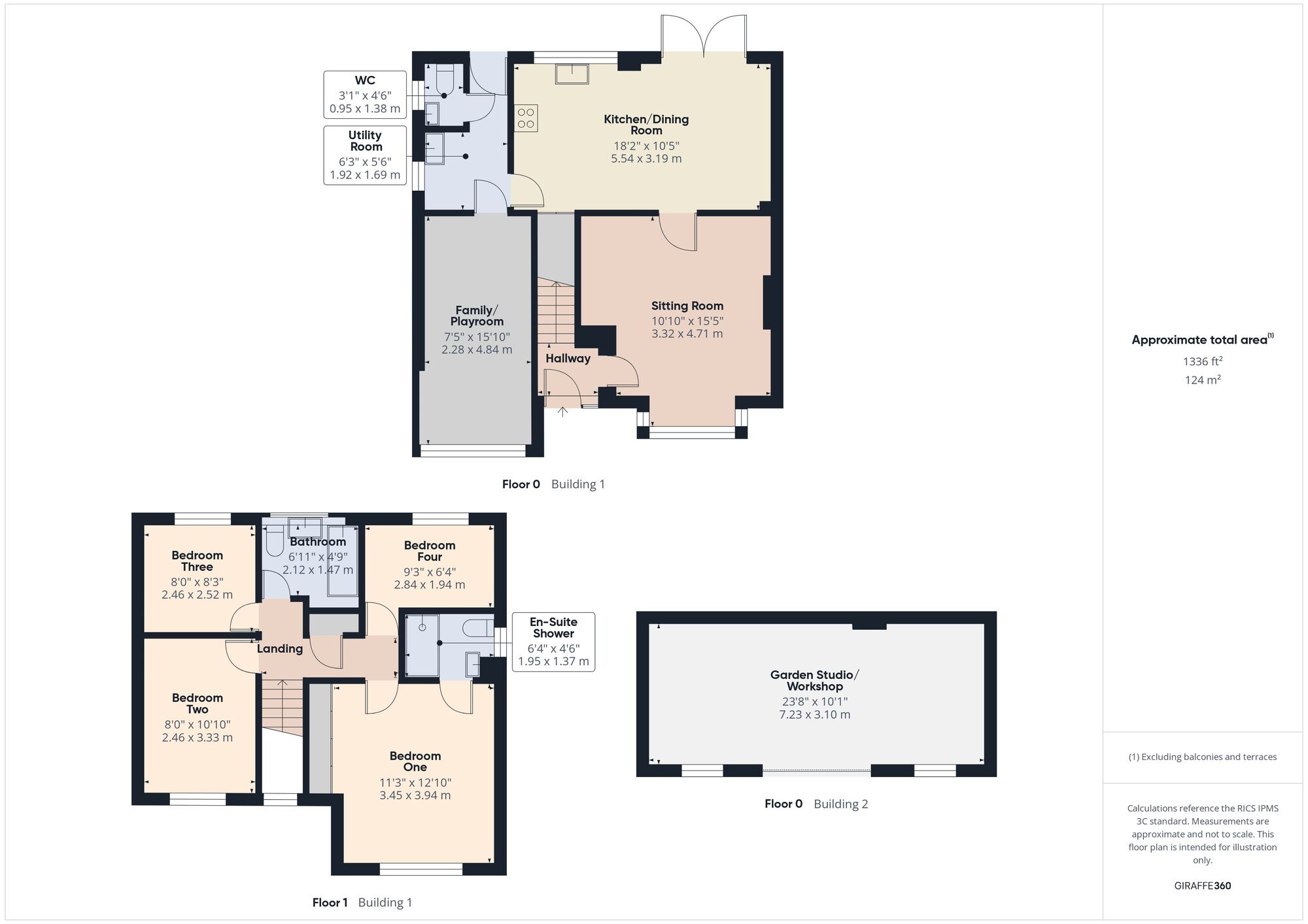 Floorplan of 4 bedroom Detached House for sale, Barnaby Close, Midsomer Norton, Somerset, BA3