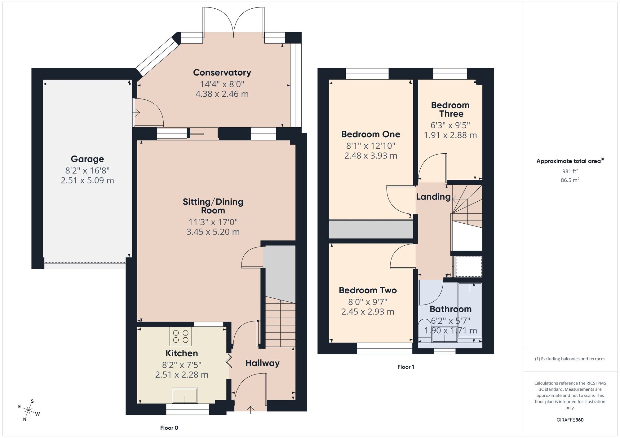 Floorplan of 3 bedroom Semi Detached House for sale, St. Johns Road, Timsbury, Somerset, BA2