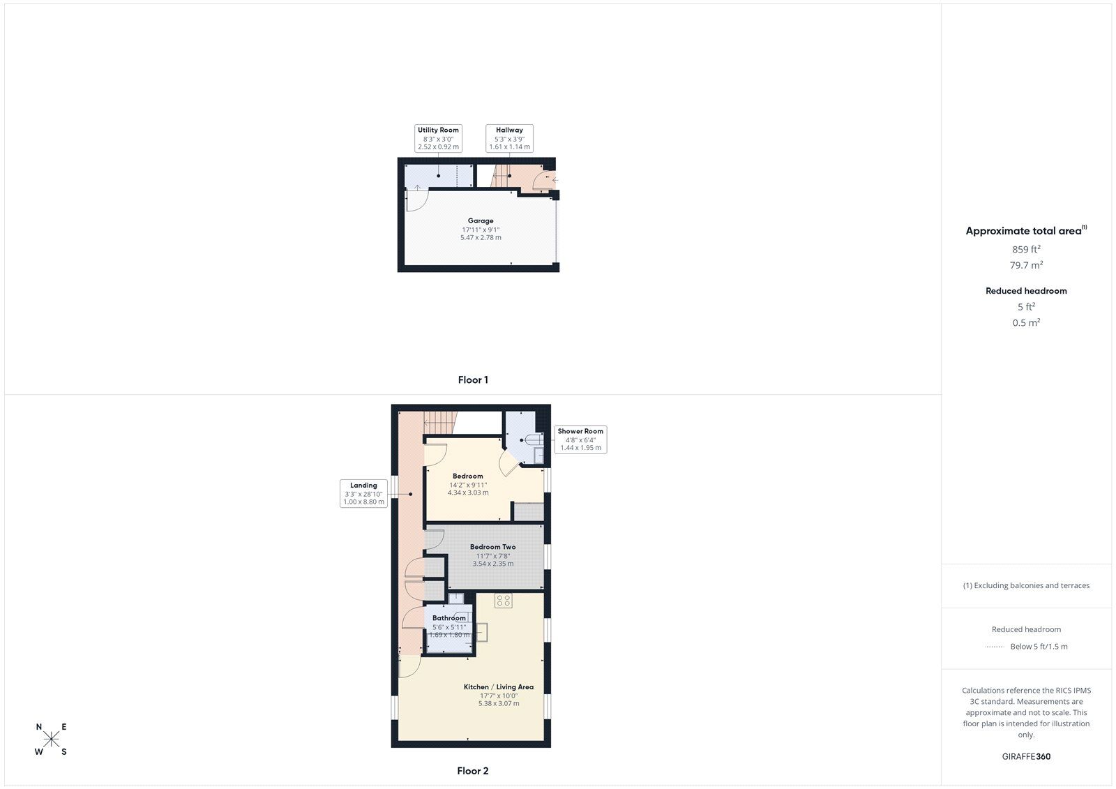 Floorplan of 2 bedroom Detached Flat for sale, Upper Court, Westfield, Somerset, BA3