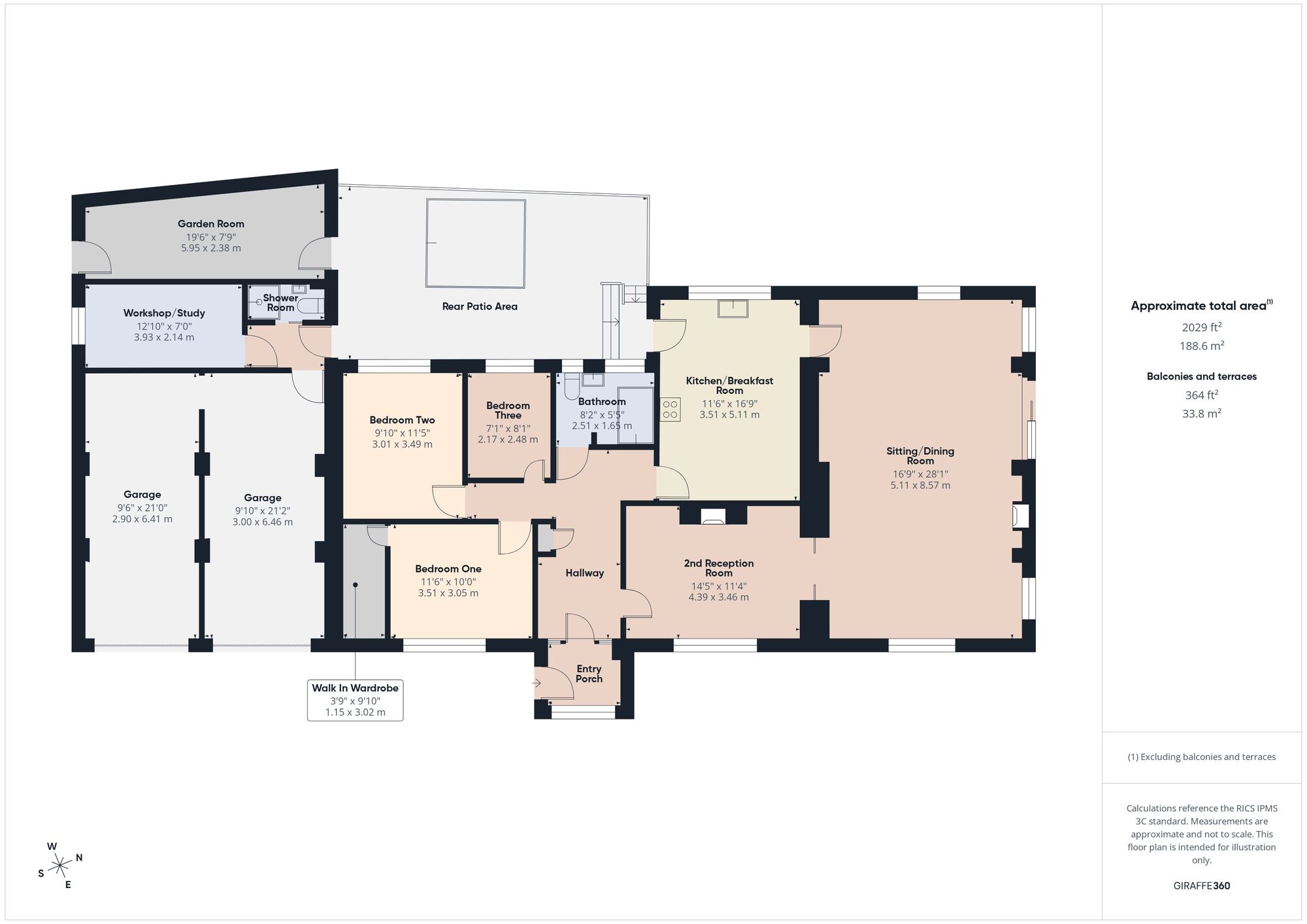 Floorplan of 3 bedroom Detached Bungalow for sale, Smallcombe Road, Radstock, Somerset, BA3