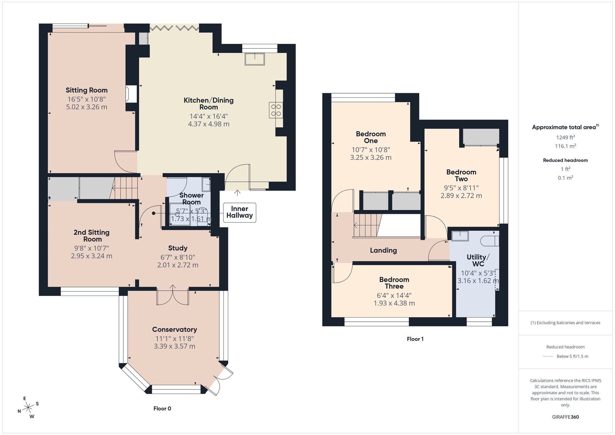 Floorplan of 3 bedroom Semi Detached House for sale, Riverside Walk, Midsomer Norton, Somerset, BA3