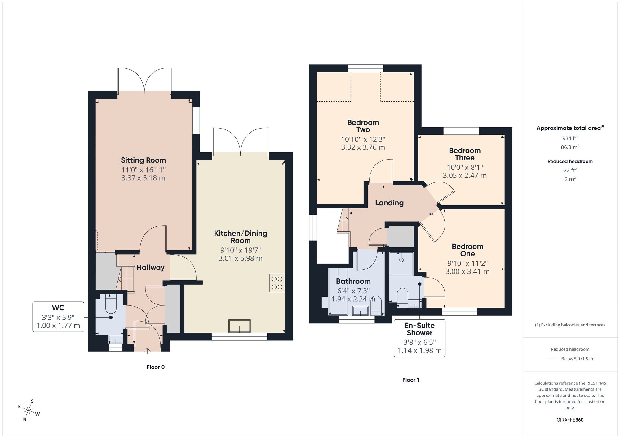 Floorplan of 3 bedroom Detached House for sale, The Mead, Farmborough, Somerset, BA2