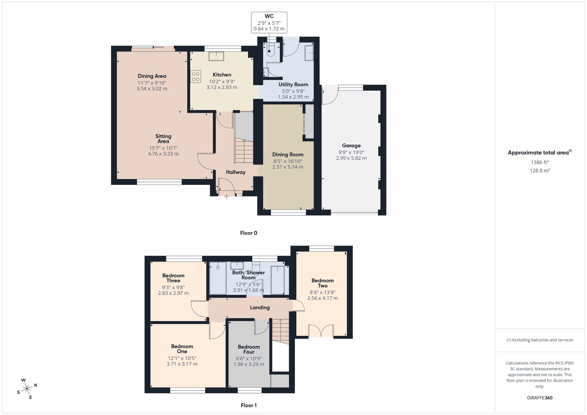 Floorplan of 4 bedroom Detached House for sale, Chapelfield, Oakhill, Somerset, BA3