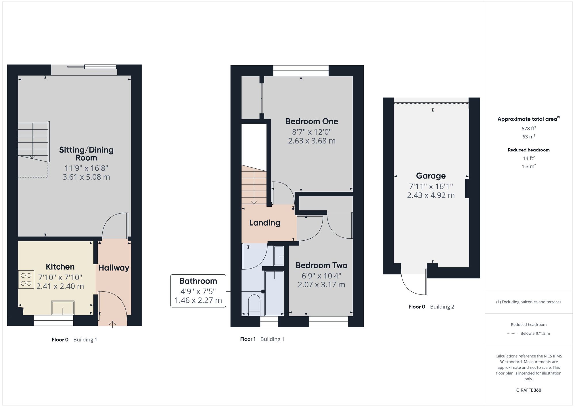 Floorplan of 2 bedroom Mid Terrace House for sale, Ashgrove, Peasedown St. John, Somerset, BA2