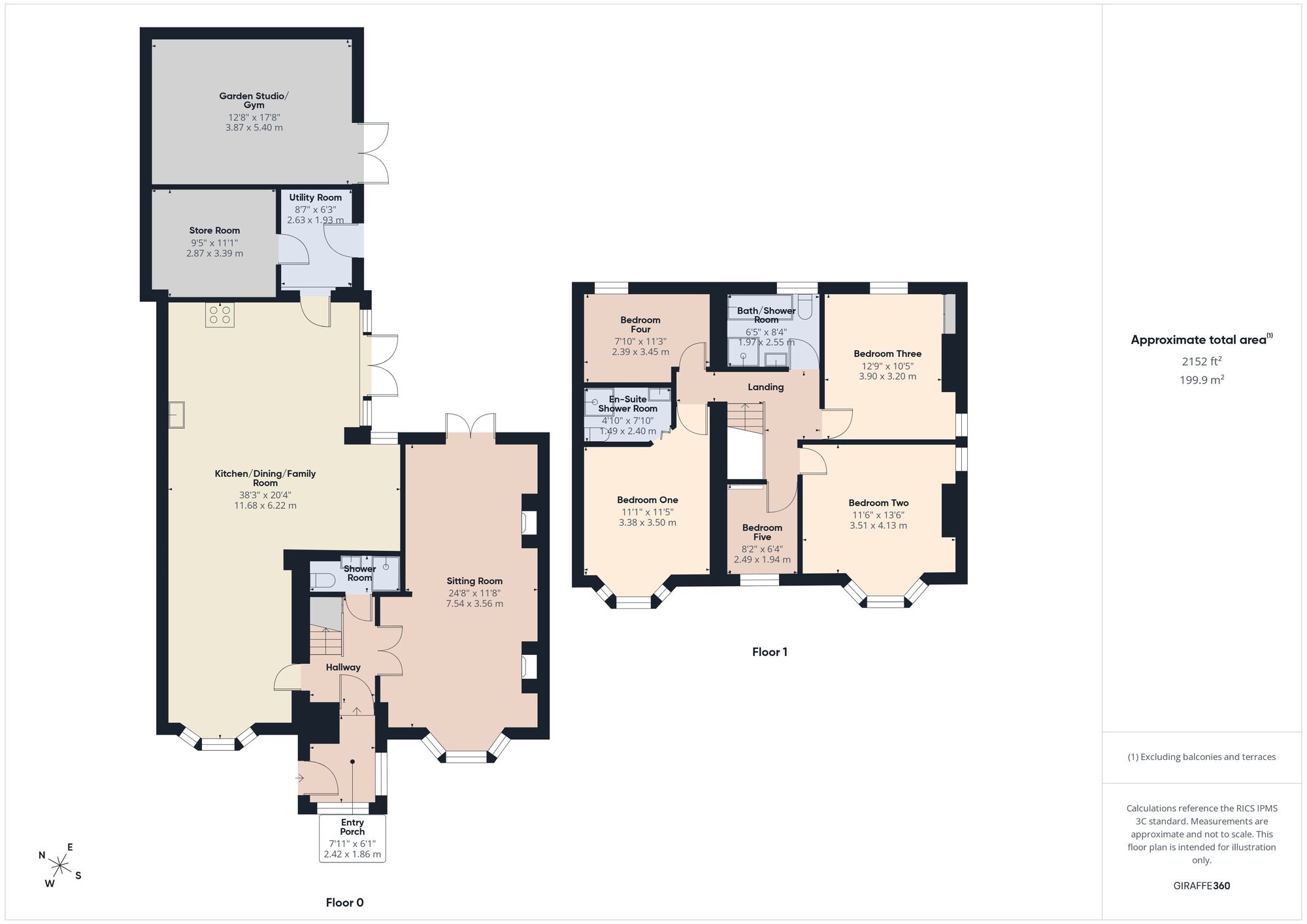 Floorplan of 5 bedroom Detached House for sale, Bristol Road, Radstock, Somerset, BA3