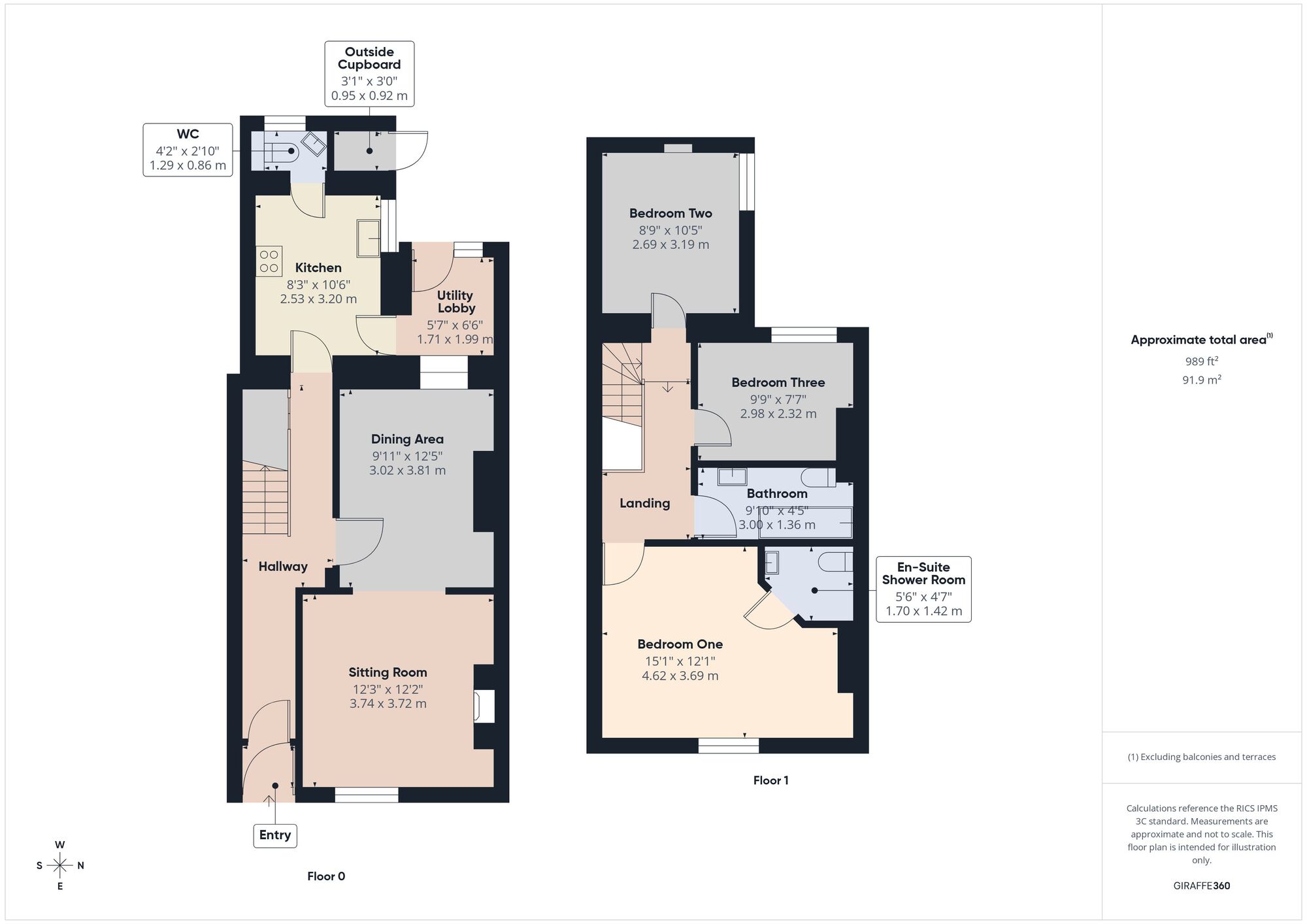 Floorplan of 3 bedroom Mid Terrace House for sale, Whitstone Road, Shepton Mallet, Somerset, BA4