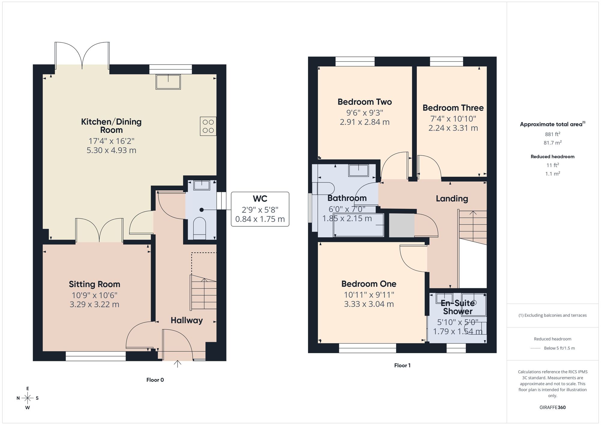 Floorplan of 3 bedroom Detached House for sale, Tennis Court Avenue, Paulton, Somerset, BS39