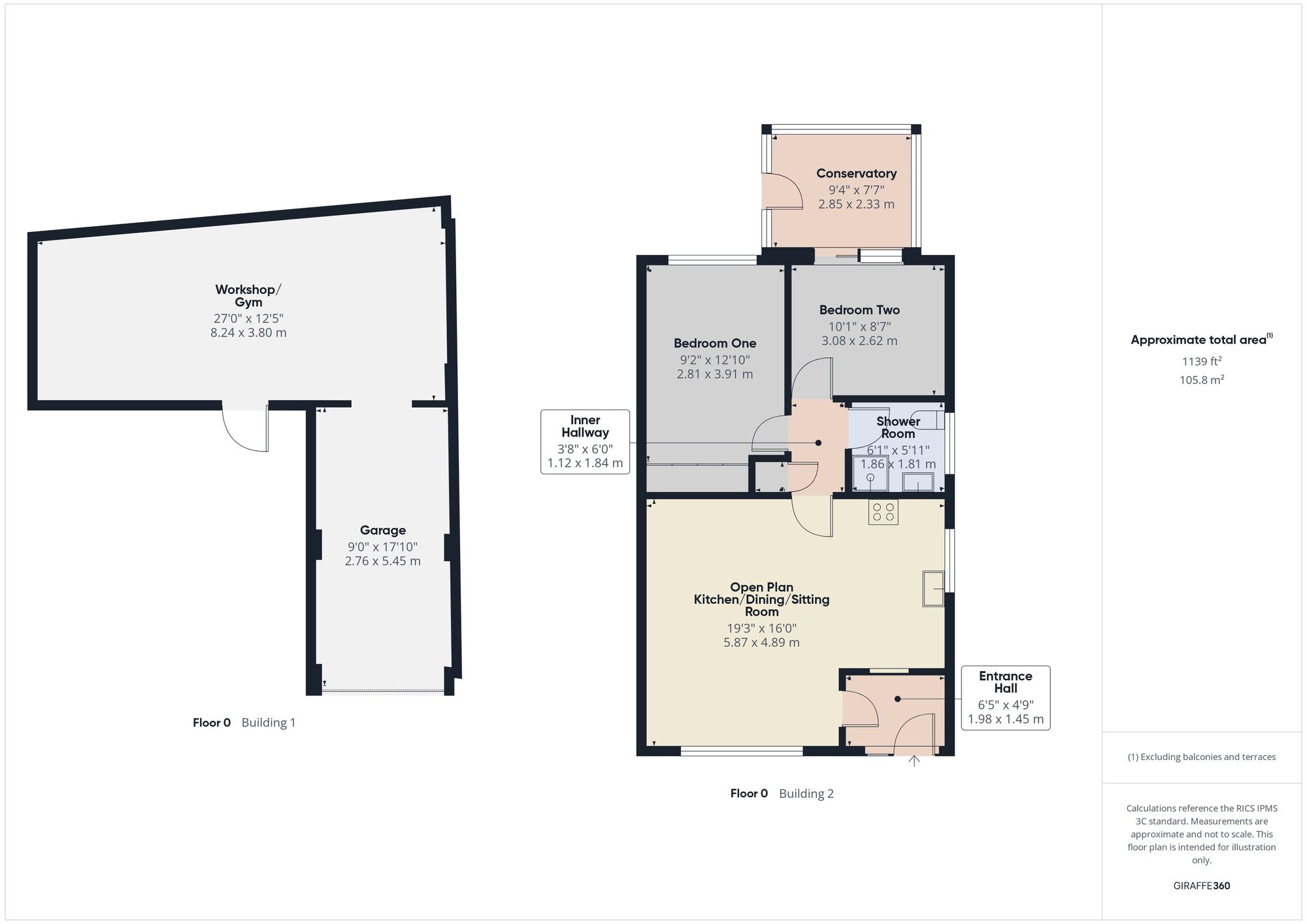 Floorplan of 2 bedroom Semi Detached Bungalow for sale, Bloomfield Lane, Paulton, Somerset, BS39