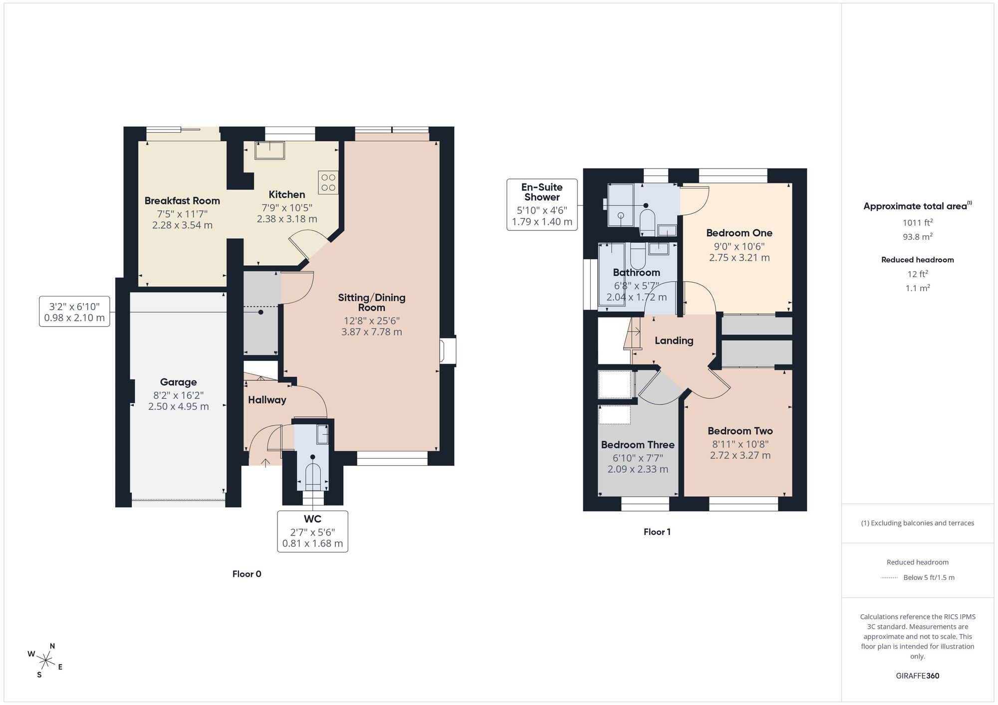 Floorplan of 3 bedroom Detached House for sale, Underleaf Way, Peasedown St. John, Somerset, BA2