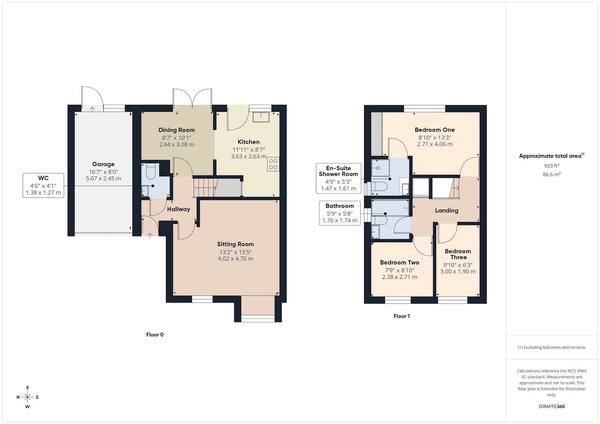 Floorplan of 3 bedroom Detached House for sale, Ludwells Orchard, Paulton, Somerset, BS39