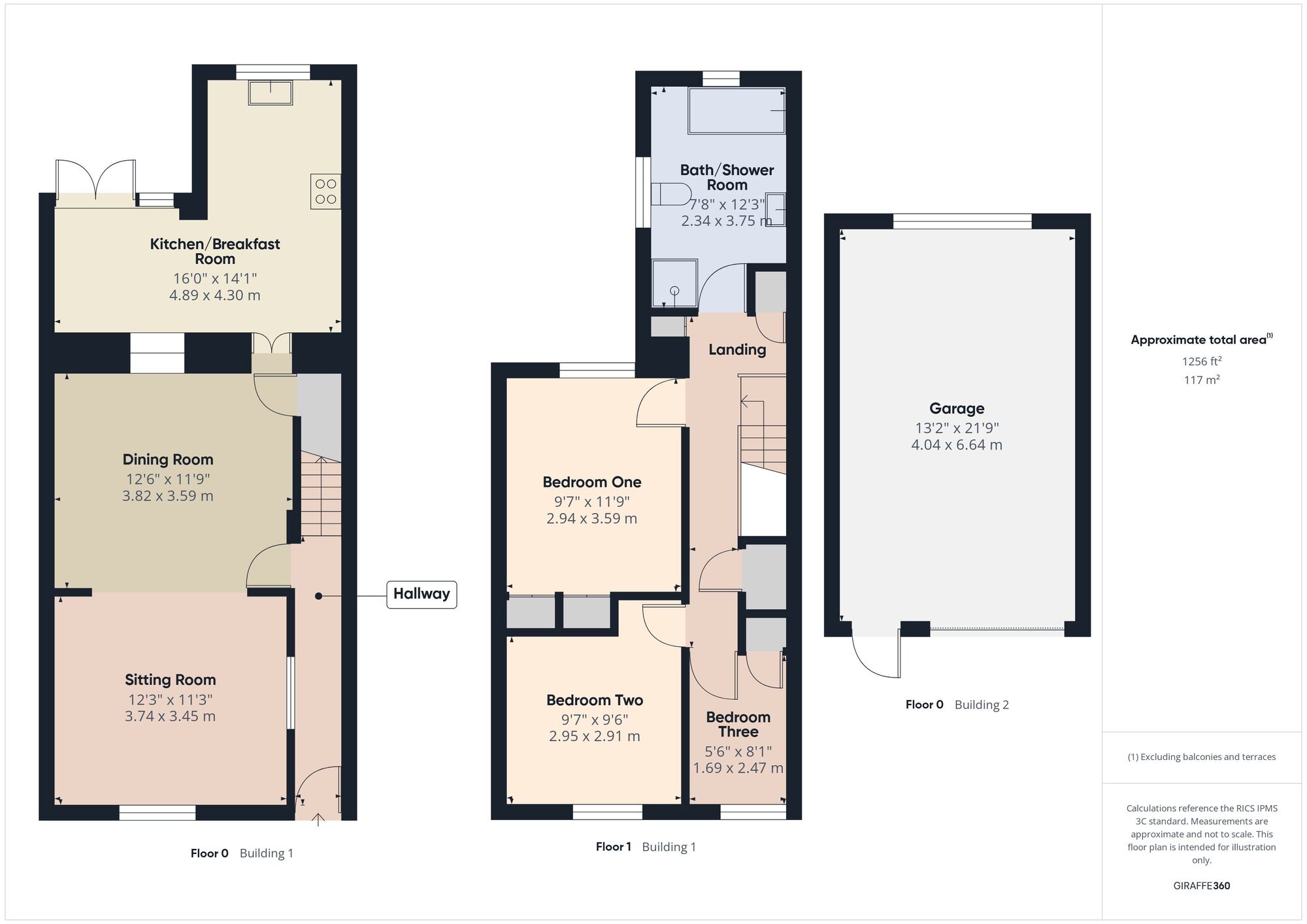 Floorplan of 3 bedroom Mid Terrace House for sale, Westfield Terrace, Westfield, Somerset, BA3