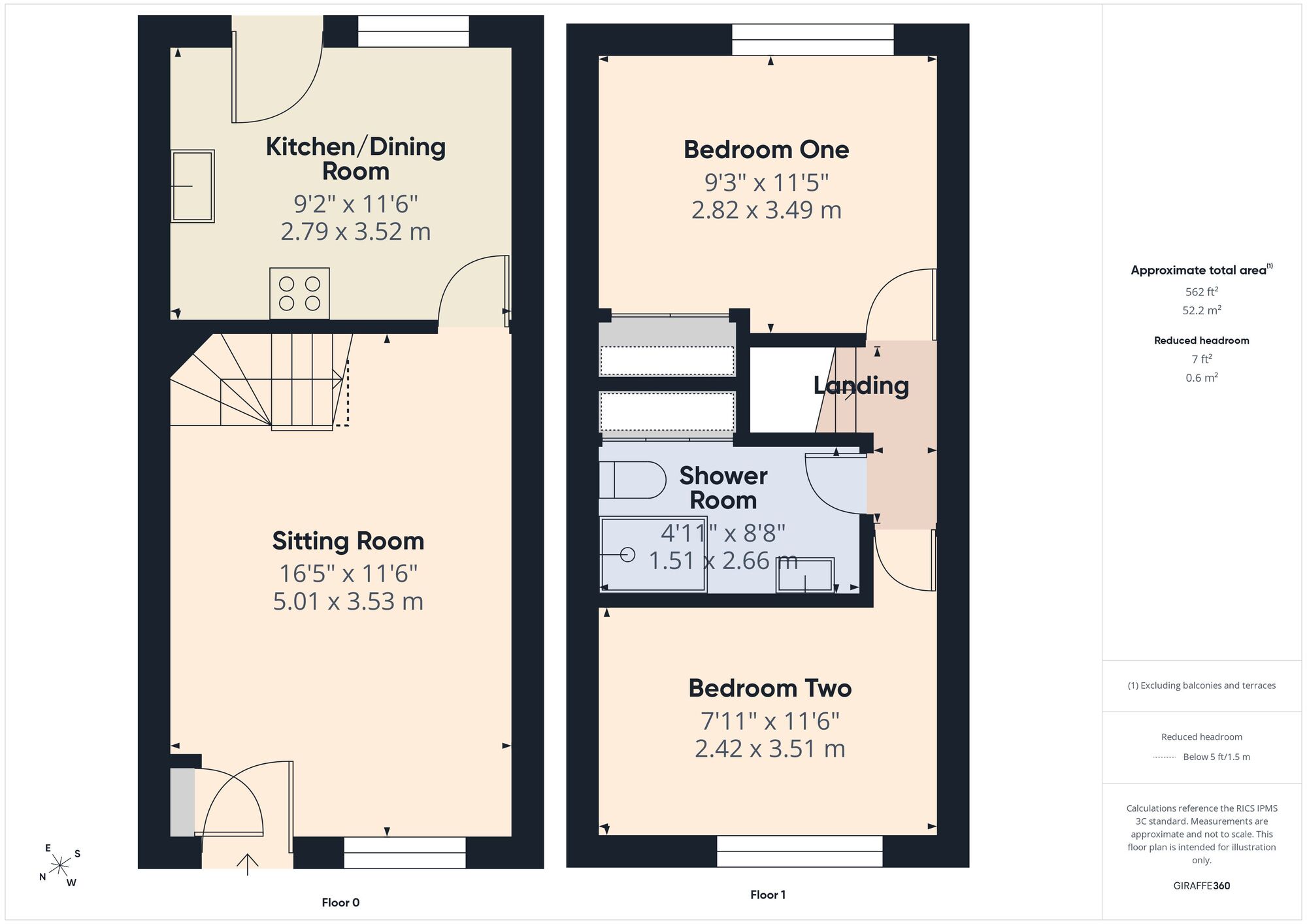 Floorplan of 2 bedroom Mid Terrace House for sale, May Tree Road, Westfield, Somerset, BA3