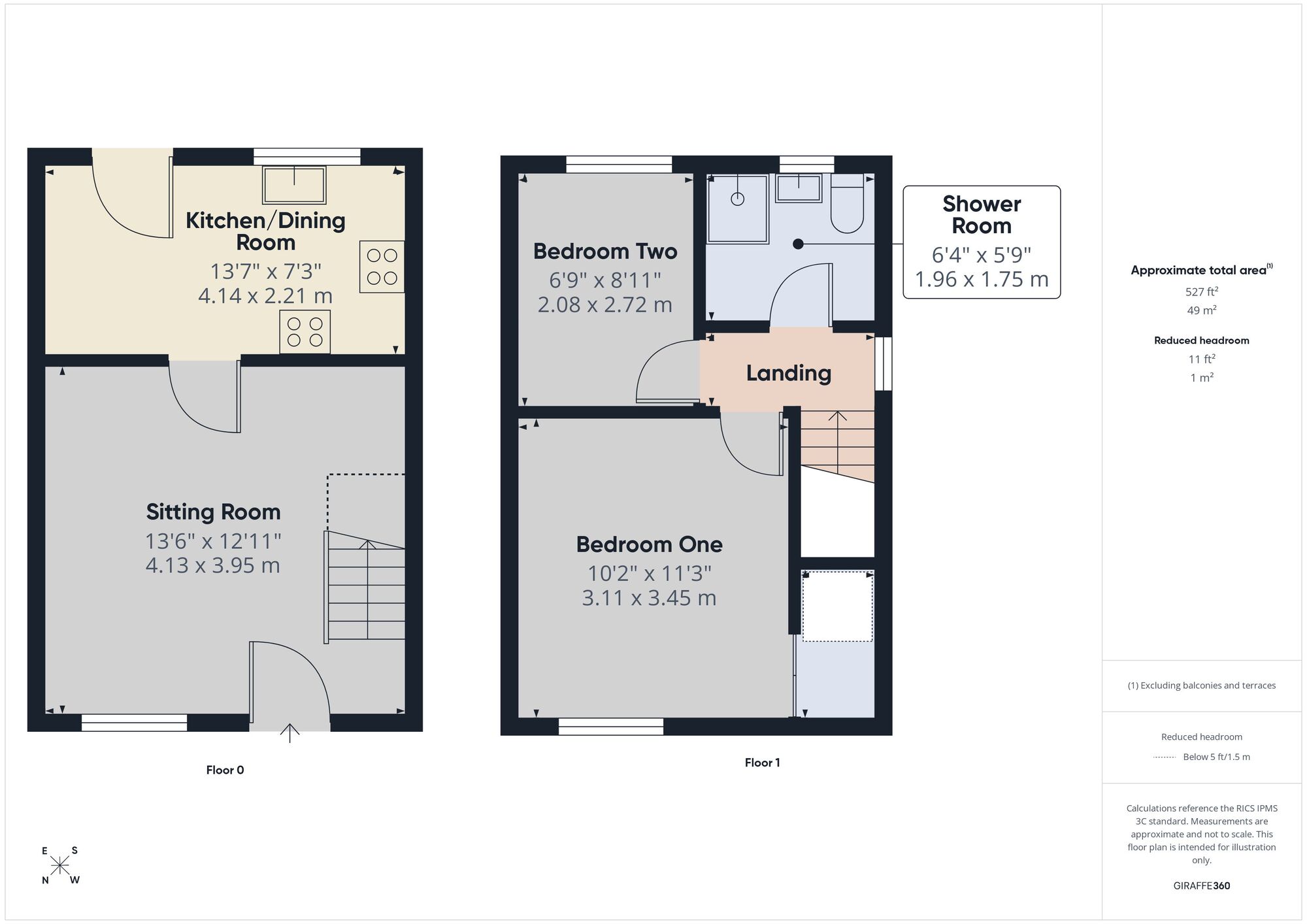 Floorplan of 2 bedroom End Terrace House for sale, Pippin Close, Peasedown St. John, Bath, BA2