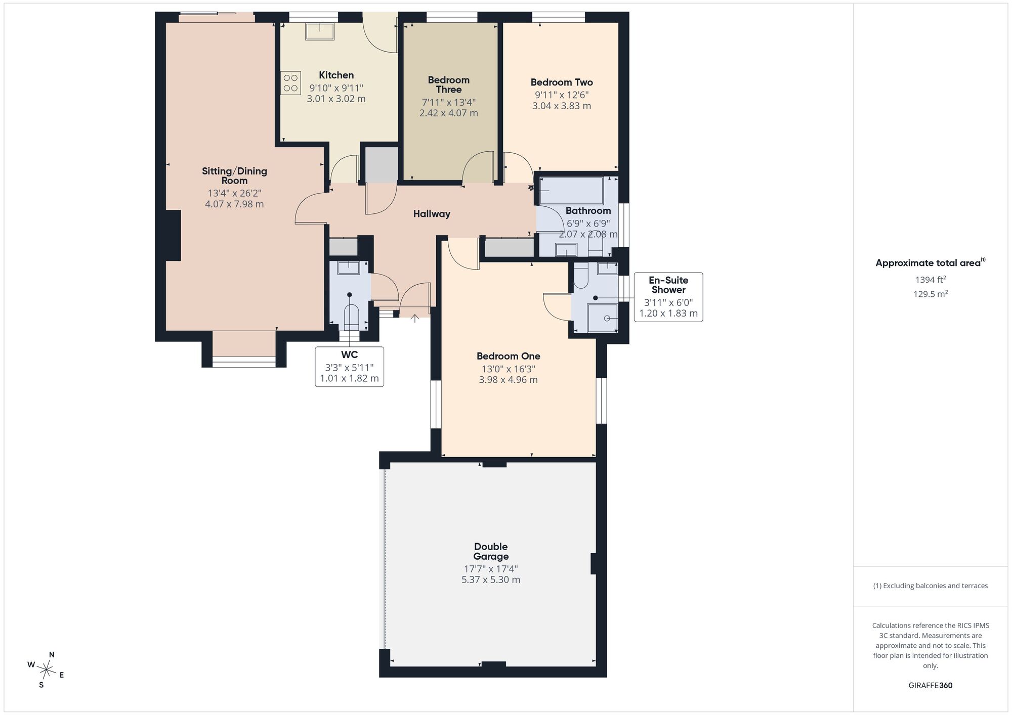 Floorplan of 3 bedroom Detached Bungalow for sale, Wells Road, Chilcompton, Somerset, BA3