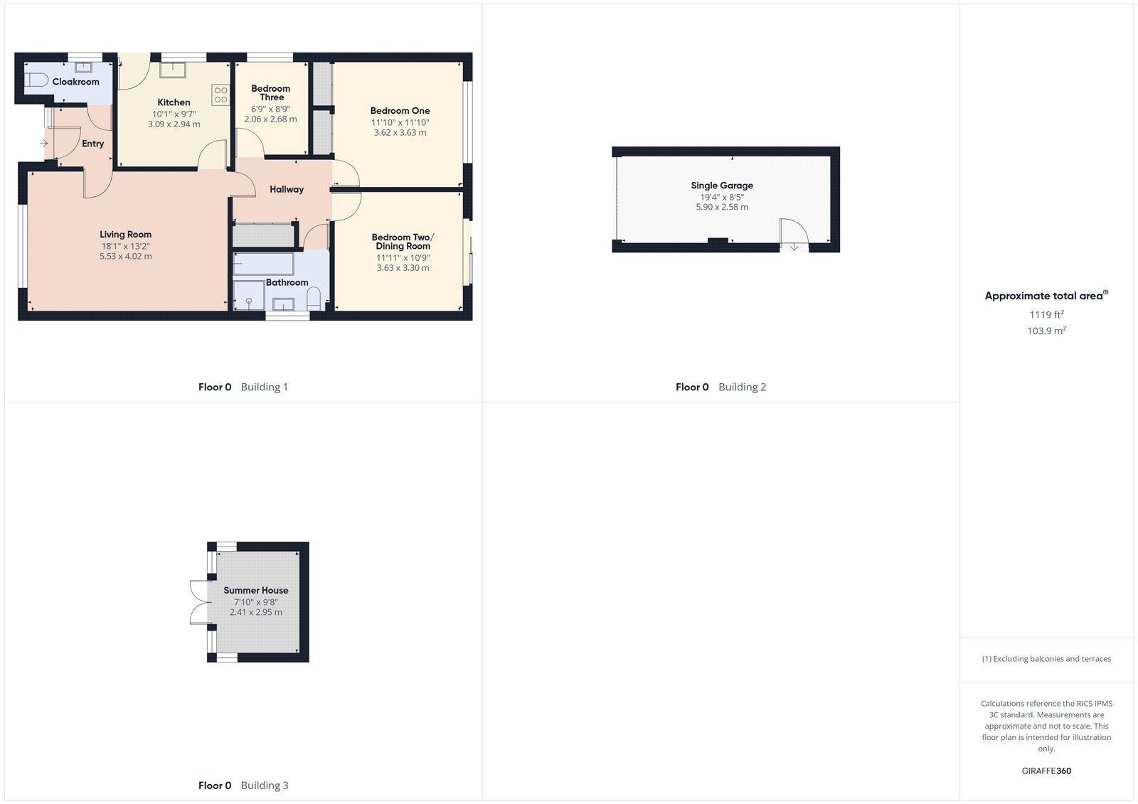 Floorplan of 3 bedroom Detached Bungalow for sale, Chilcompton Road, Midsomer Norton, Somerset, BA3