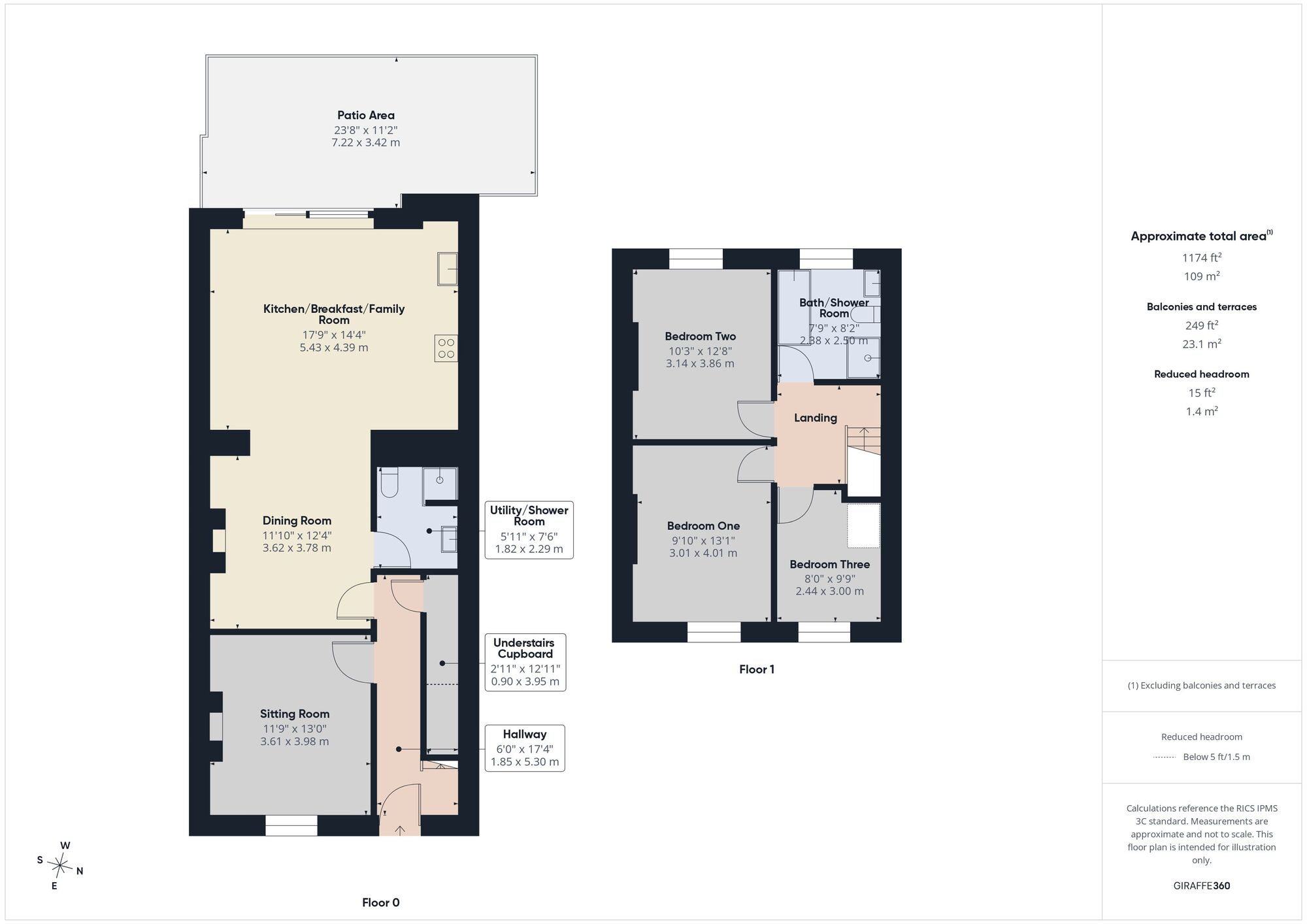Floorplan of 3 bedroom Semi Detached House for sale, Salisbury Road, Paulton, Somerset, BS39