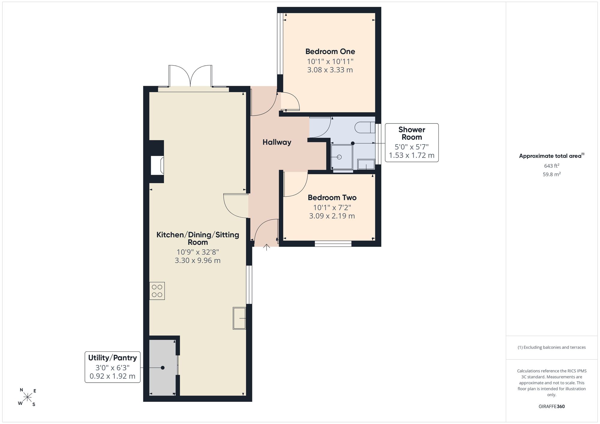 Floorplan of 2 bedroom End Terrace Bungalow for sale, Silver Street, Kilmersdon, Somerset, BA3