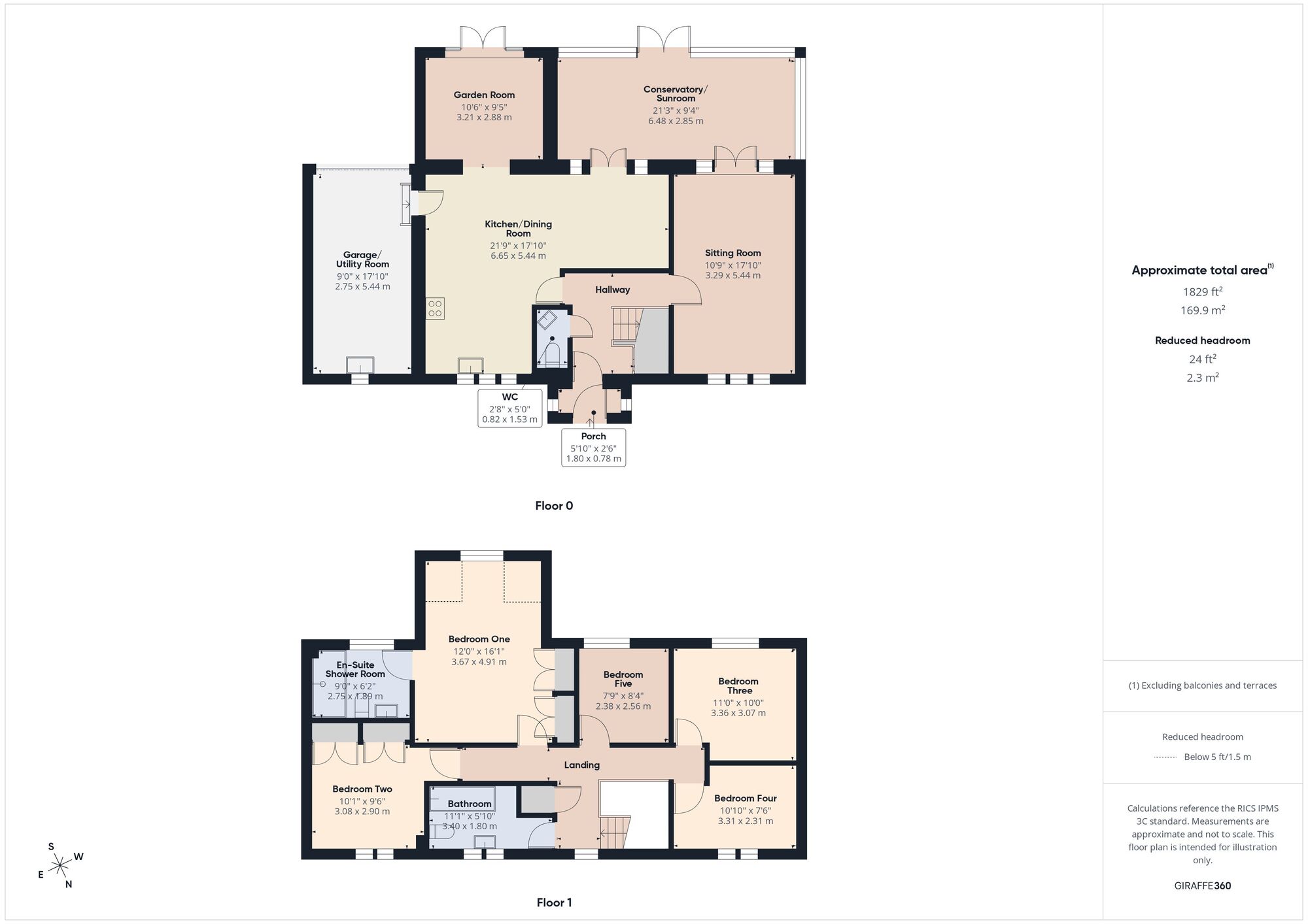 Floorplan of 5 bedroom Detached House for sale, The Grove, Hallatrow, Somerset, BS39