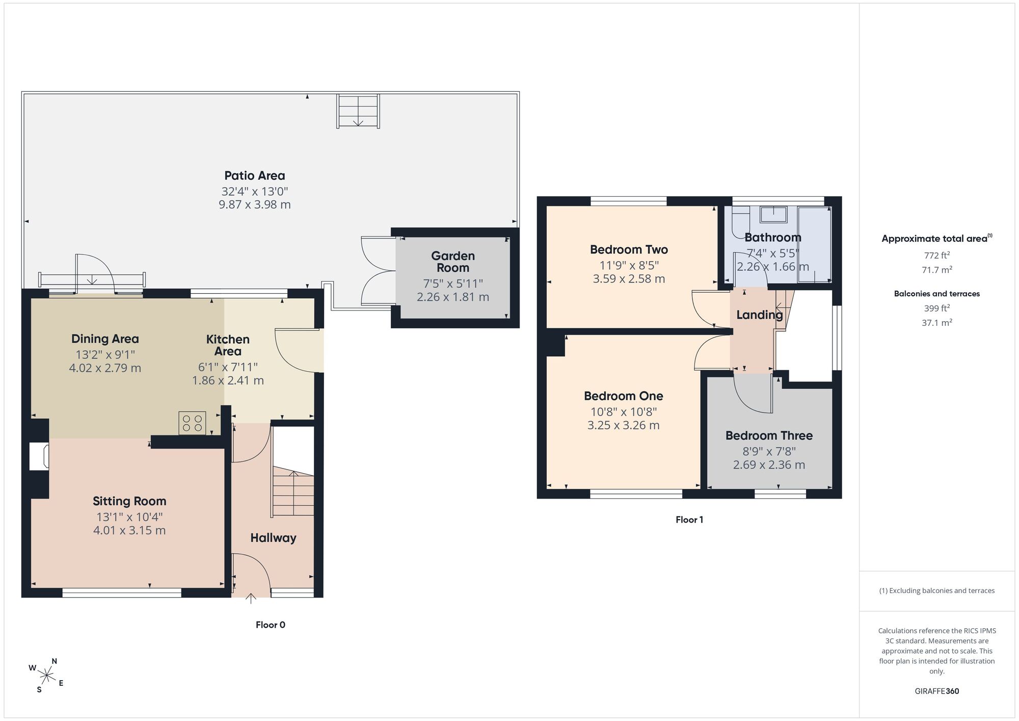 Floorplan of 3 bedroom Semi Detached House for sale, Gregorys Tyning, Paulton, Somerset, BS39