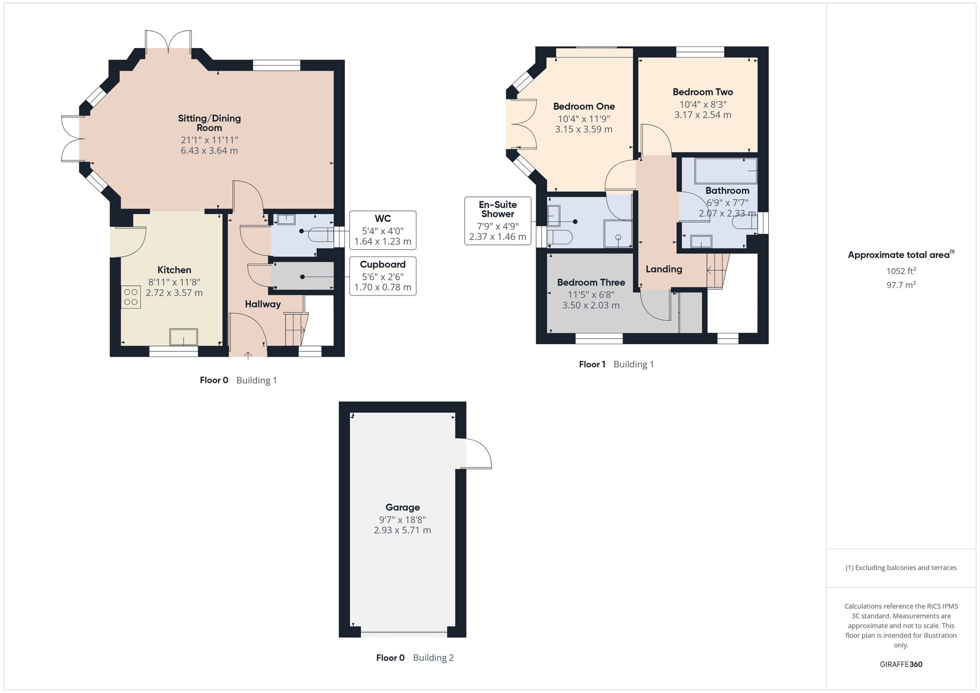 Floorplan of 3 bedroom Detached House for sale, Vale View, Radstock, Somerset, BA3