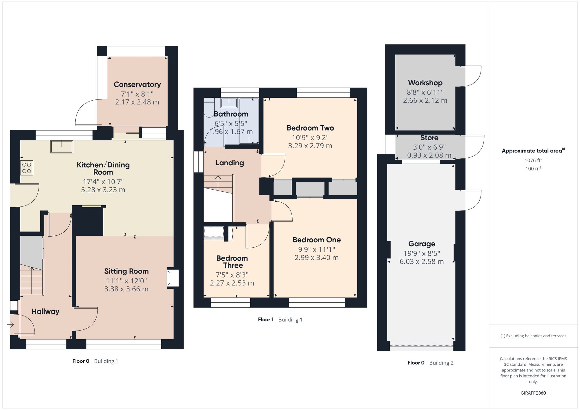 Floorplan of 3 bedroom Semi Detached House to rent, North Meadows, Peasedown St. John, Somerset, BA2