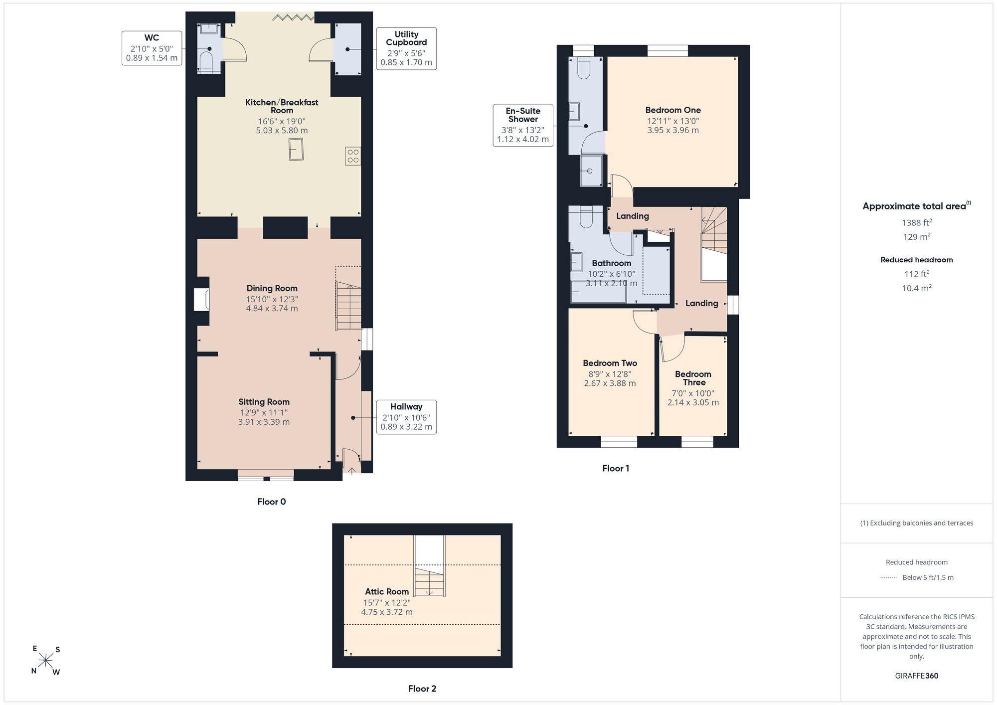 Floorplan of 3 bedroom End Terrace House for sale, Wells Road, Chilcompton, Radstock, BA3