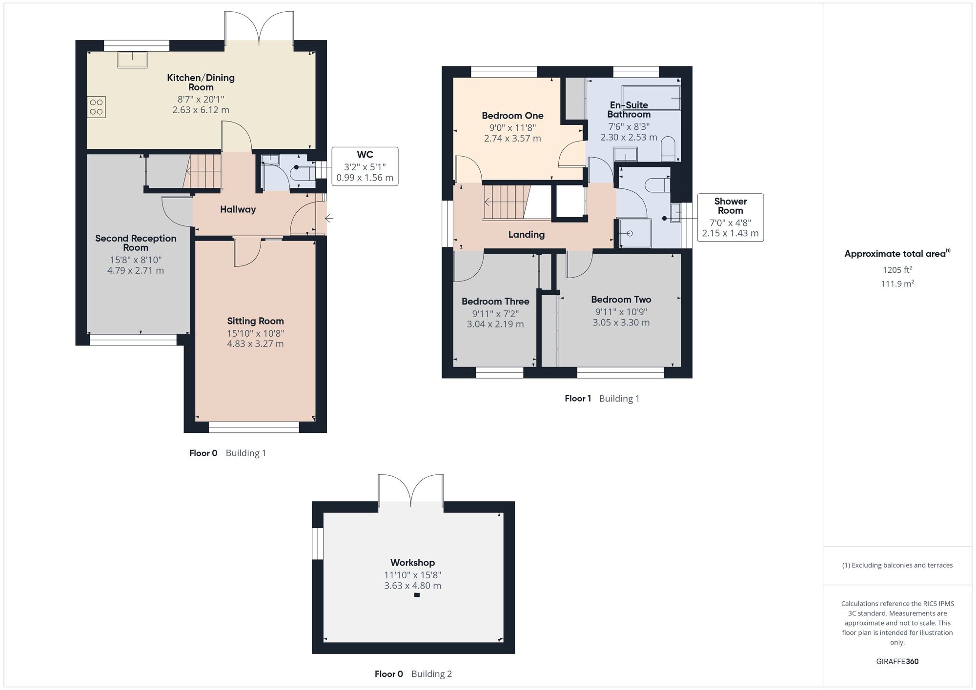 Floorplan of 3 bedroom Detached House for sale, Ford Road, Peasedown St. John, Somerset, BA2