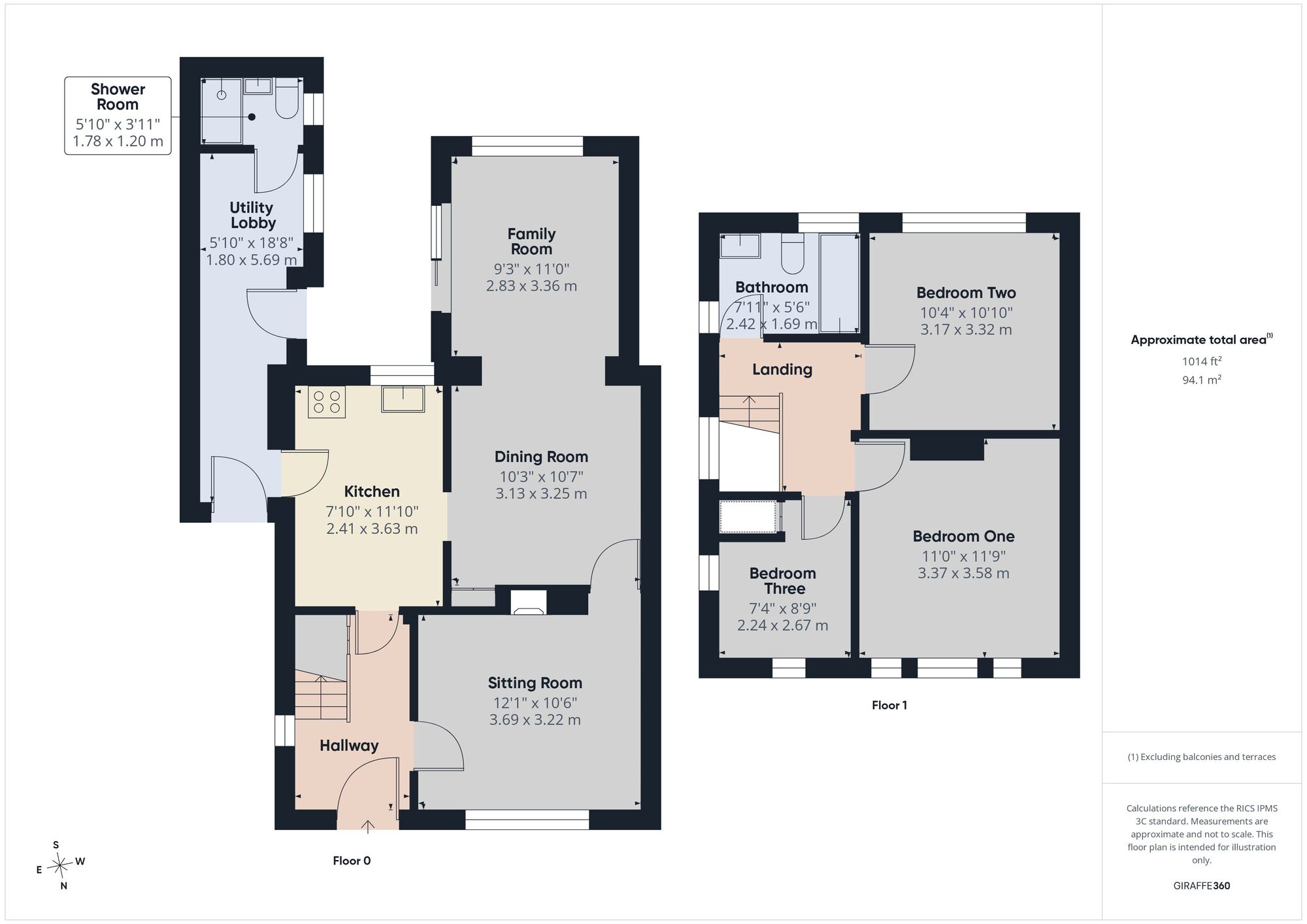 Floorplan of 3 bedroom Semi Detached House for sale, Orchard Avenue, Midsomer Norton, Somerset, BA3