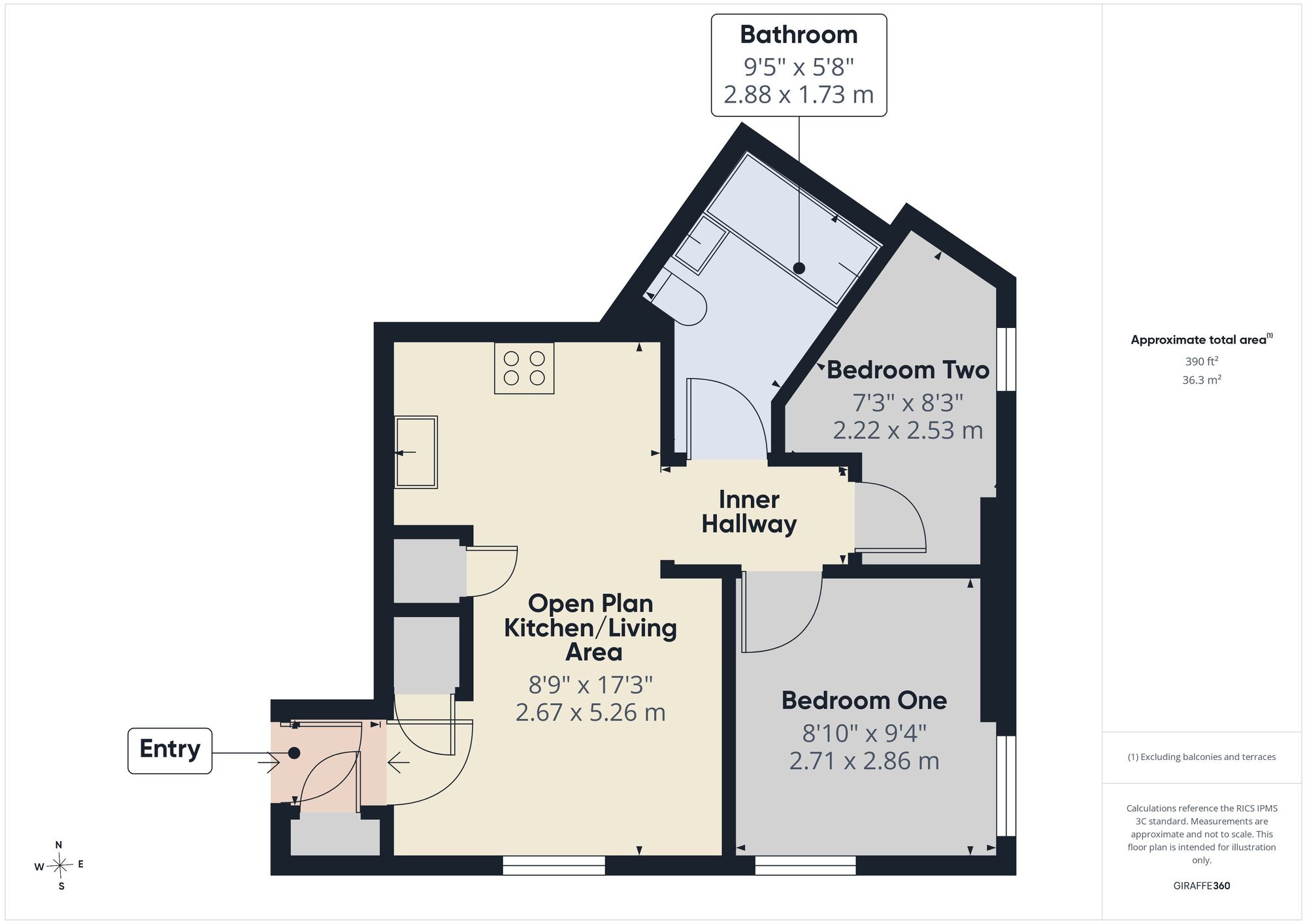 Floorplan of 2 bedroom Flat for sale, Heal House, High Street, Somerset, BS39