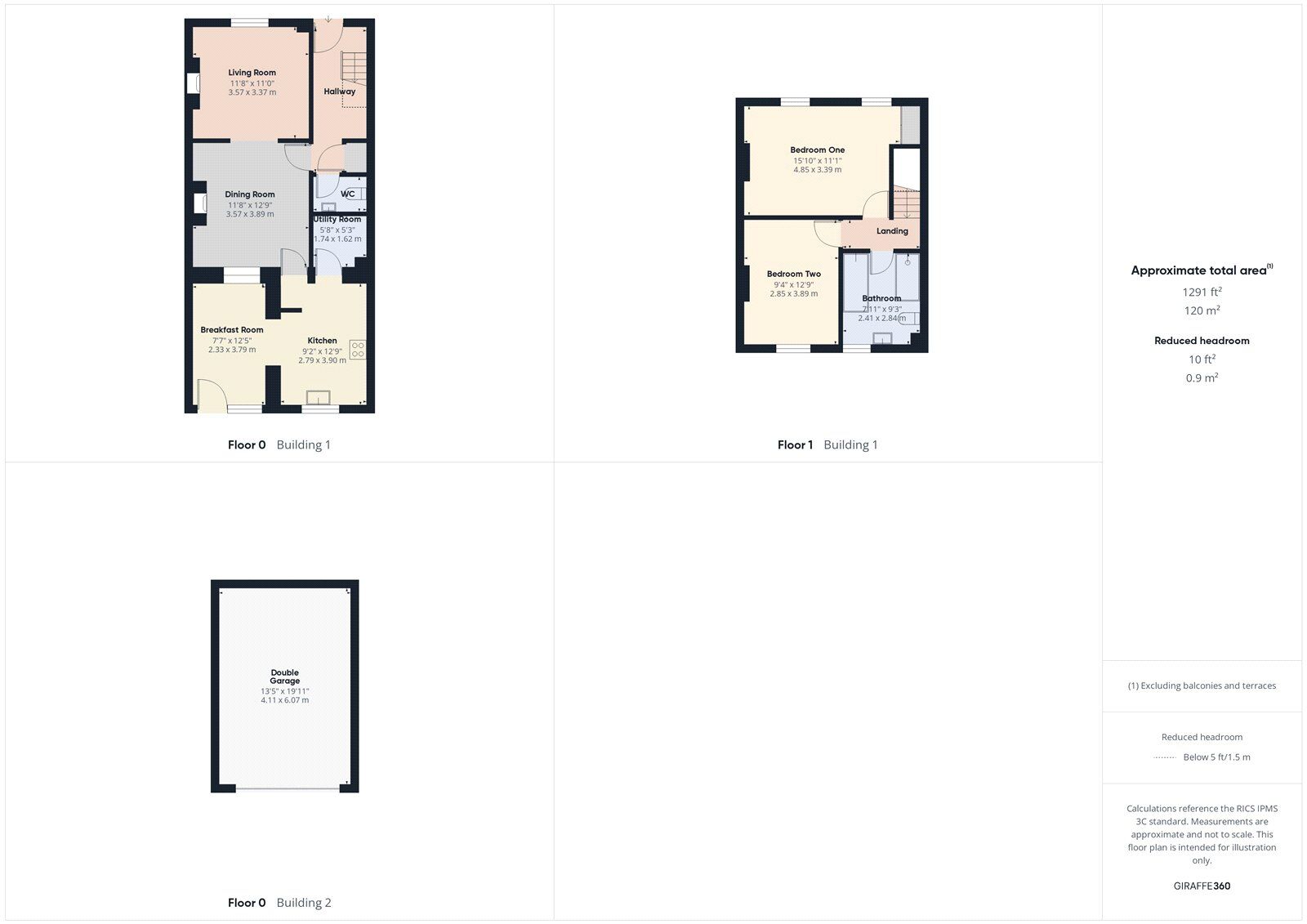 Floorplan of 2 bedroom Mid Terrace House for sale, Woodborough Road, Radstock, Somerset, BA3